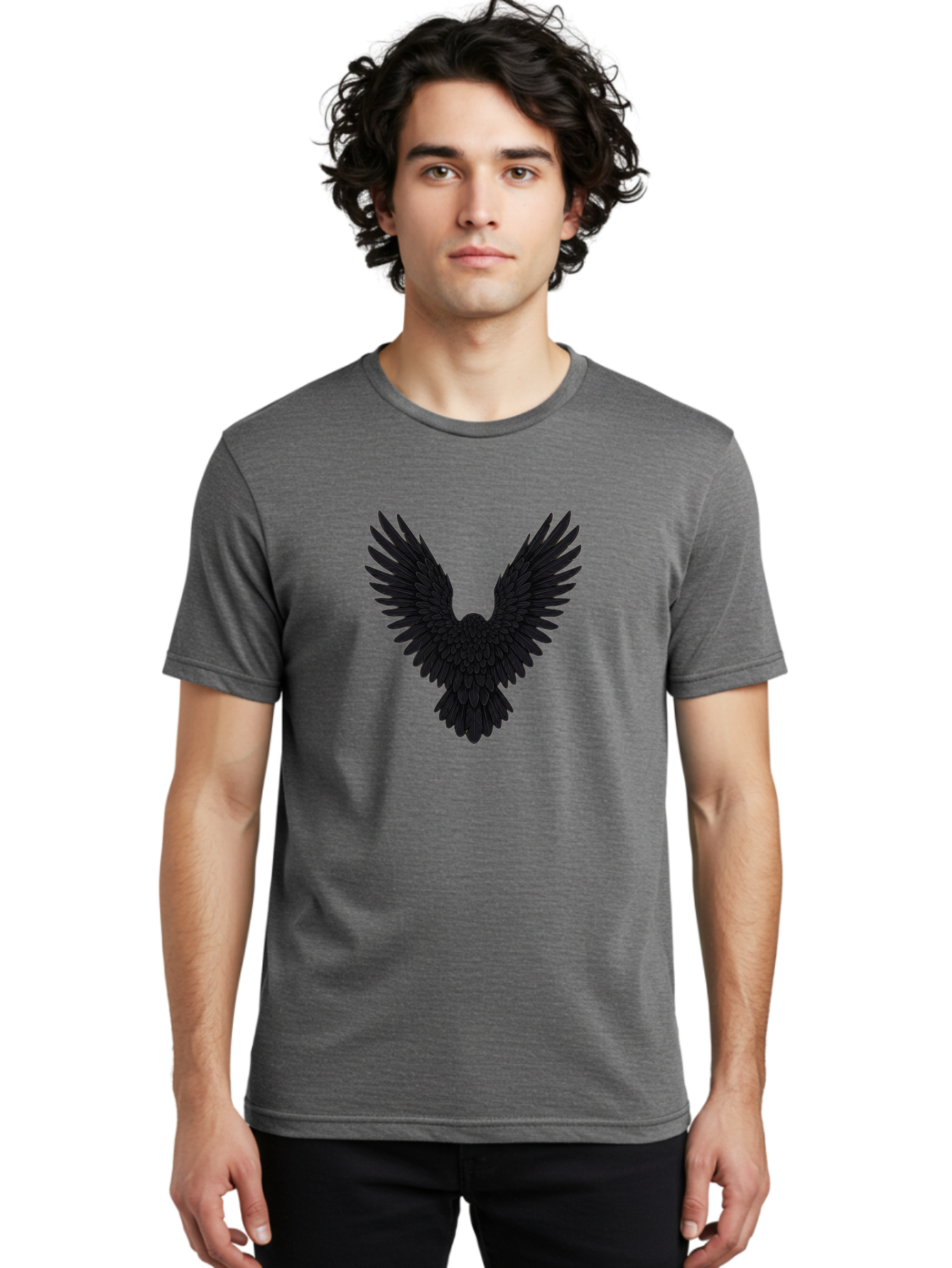 Black-Bird-Silhouette Men'S Graphic Tee, 100% Cotton, Comfortable Casual Summer Wear, Machine Washable, Vintage Camera, Old Camera, Antique Camera, Black Camera, Classic Photography, Photography Equipment, Nostalgic Device, Film Camera, Bak057
