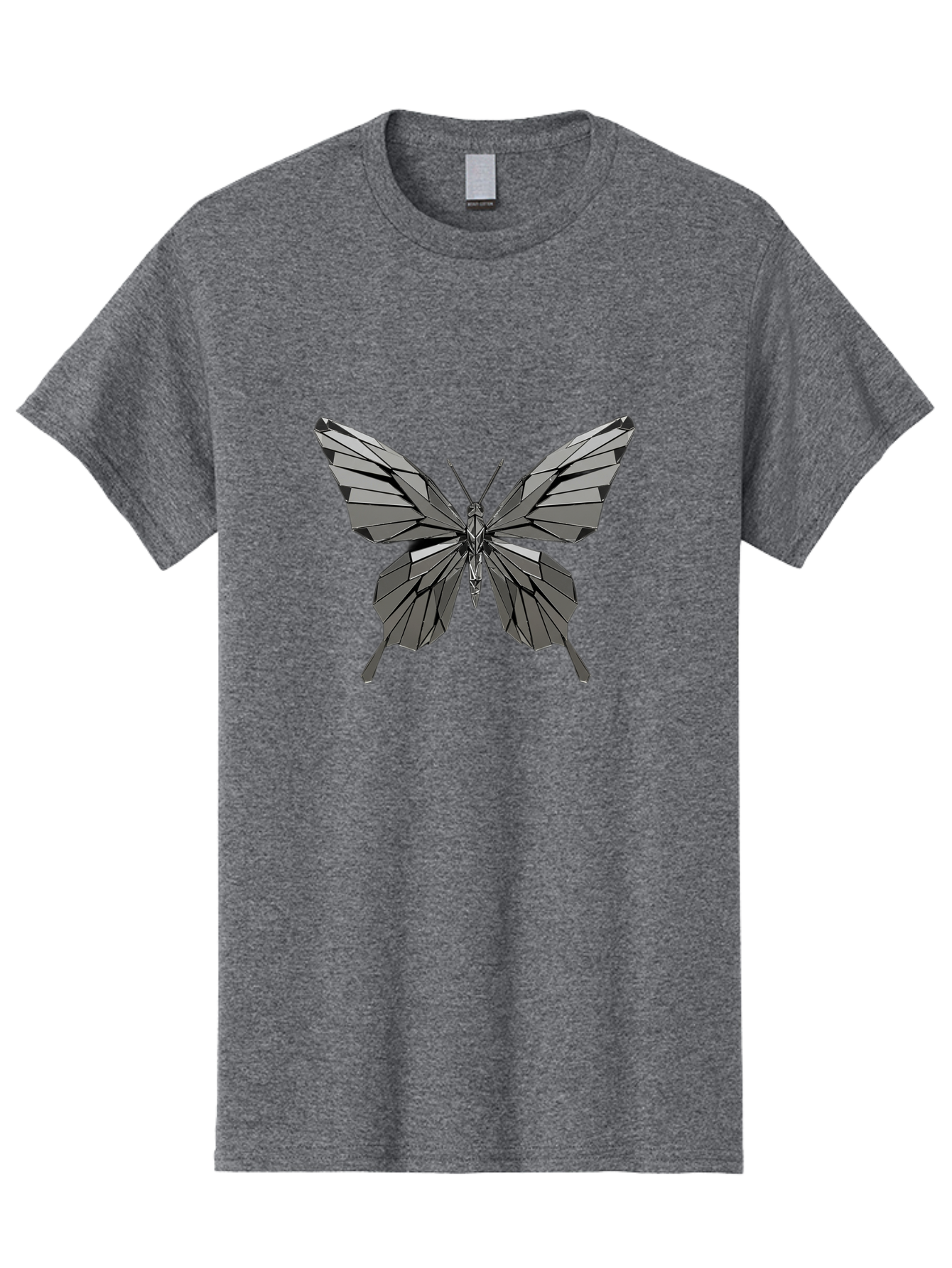 Black-Butterfly-1 Men'S Graphic Tee, 100% Cotton, Comfortable Casual Summer Wear, Machine Washable, Vintage Camera, Old Camera, Antique Camera, Black Camera, Classic Photography, Photography Equipment, Nostalgic Device, Film Camera, Camera Art Bak058