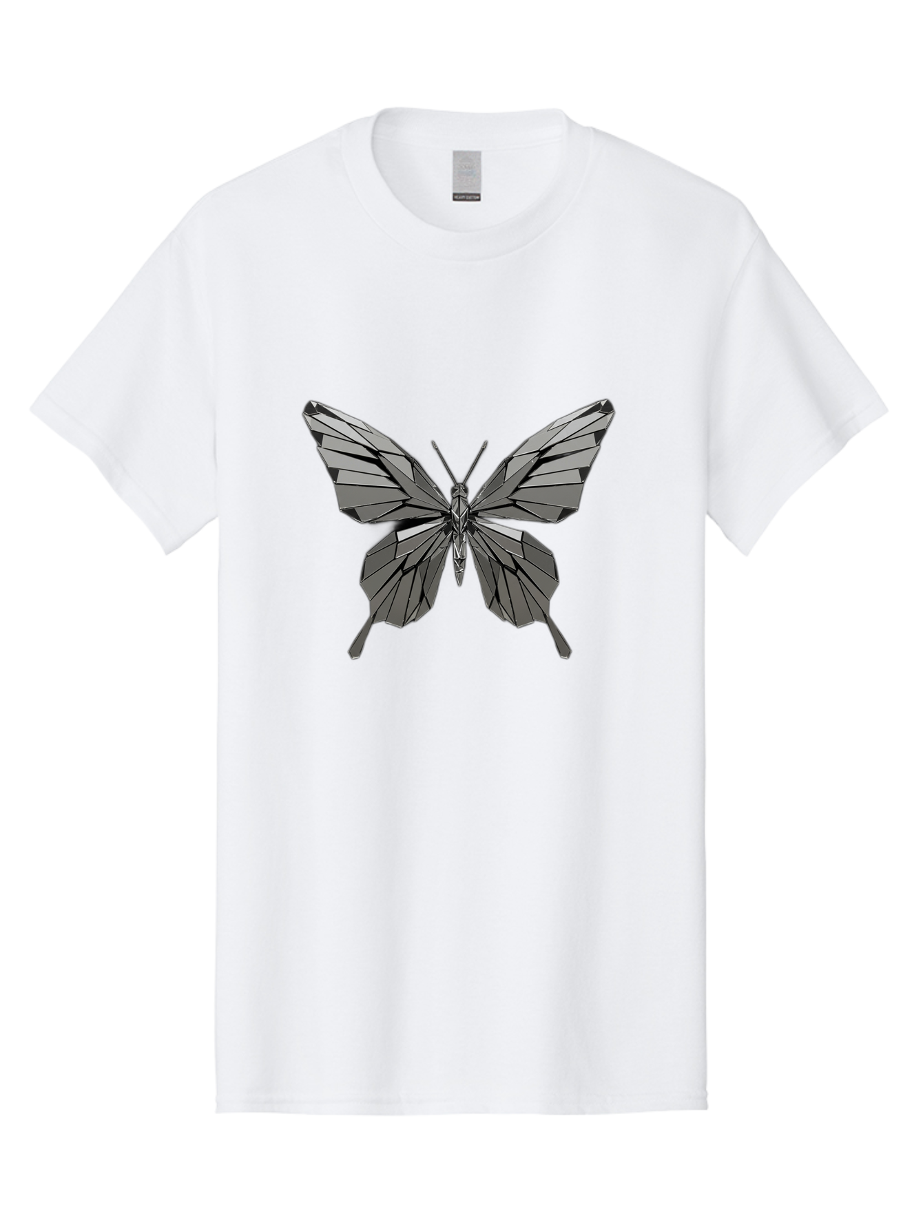 Black-Butterfly-1 Men'S Graphic Tee, 100% Cotton, Comfortable Casual Summer Wear, Machine Washable, Vintage Camera, Old Camera, Antique Camera, Black Camera, Classic Photography, Photography Equipment, Nostalgic Device, Film Camera, Camera Art Bak058