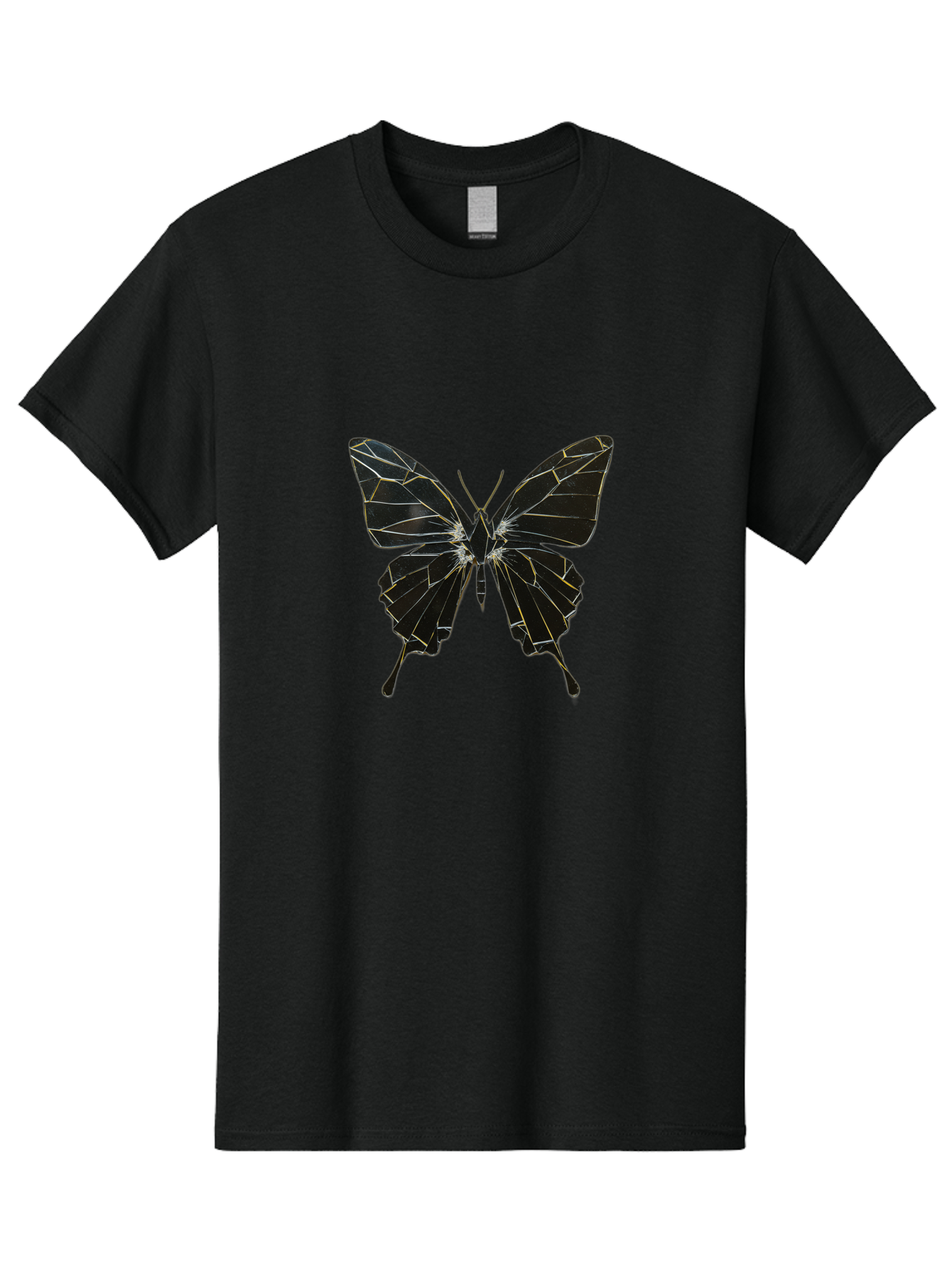 Black-Butterfly Men'S Graphic Tee, 100% Cotton, Comfortable Casual Summer Wear, Machine Washable, Vintage Camera, Old Camera, Antique Camera, Black Camera, Classic Photography, Photography Equipment, Nostalgic Device, Film Camera, Camera Art Bak060