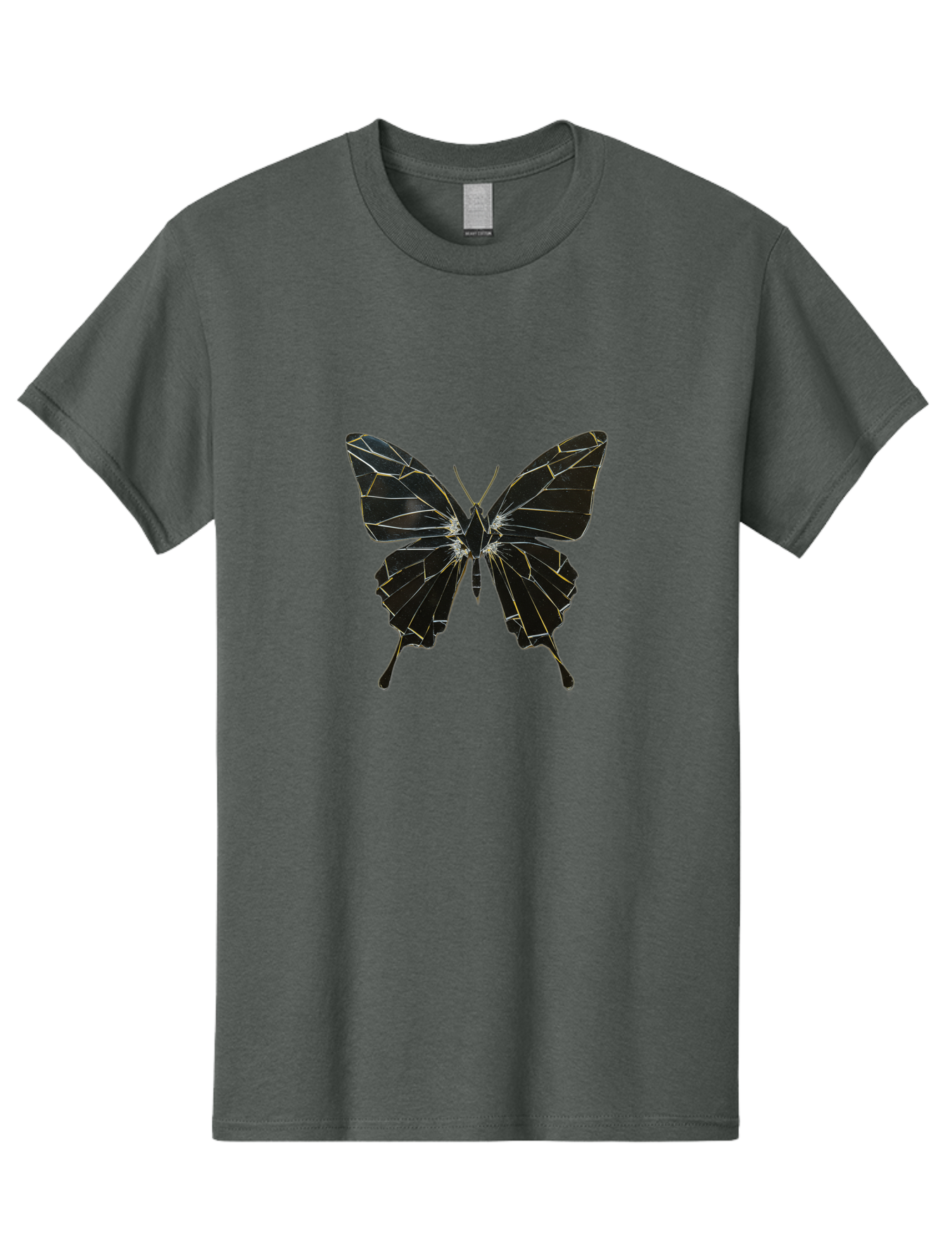 Black-Butterfly Men'S Graphic Tee, 100% Cotton, Comfortable Casual Summer Wear, Machine Washable, Vintage Camera, Old Camera, Antique Camera, Black Camera, Classic Photography, Photography Equipment, Nostalgic Device, Film Camera, Camera Art Bak060