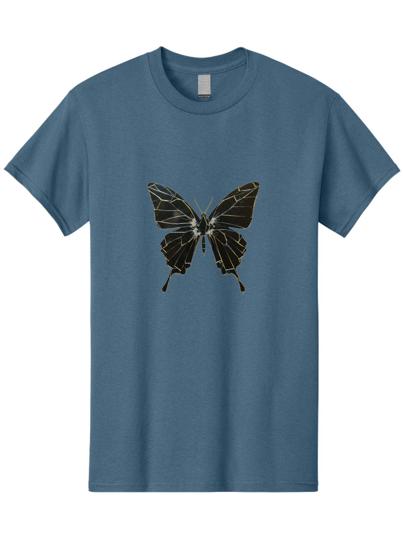 Black-Butterfly Men'S Graphic Tee, 100% Cotton, Comfortable Casual Summer Wear, Machine Washable, Vintage Camera, Old Camera, Antique Camera, Black Camera, Classic Photography, Photography Equipment, Nostalgic Device, Film Camera, Camera Art Bak060