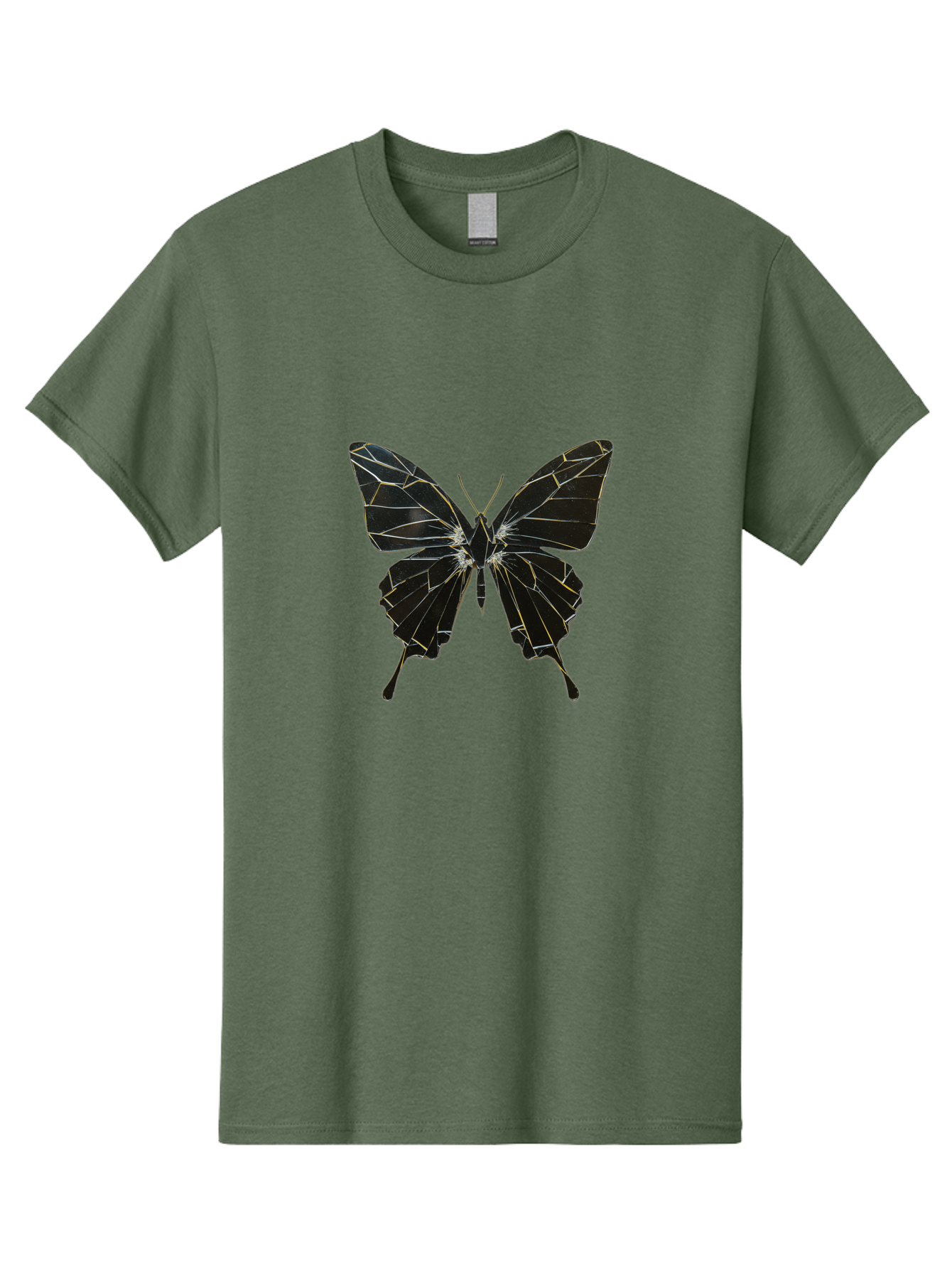 Black-Butterfly Men'S Graphic Tee, 100% Cotton, Comfortable Casual Summer Wear, Machine Washable, Vintage Camera, Old Camera, Antique Camera, Black Camera, Classic Photography, Photography Equipment, Nostalgic Device, Film Camera, Camera Art Bak060