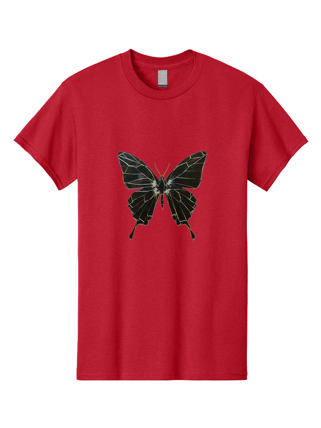 Black-Butterfly Men'S Graphic Tee, 100% Cotton, Comfortable Casual Summer Wear, Machine Washable, Vintage Camera, Old Camera, Antique Camera, Black Camera, Classic Photography, Photography Equipment, Nostalgic Device, Film Camera, Camera Art Bak060