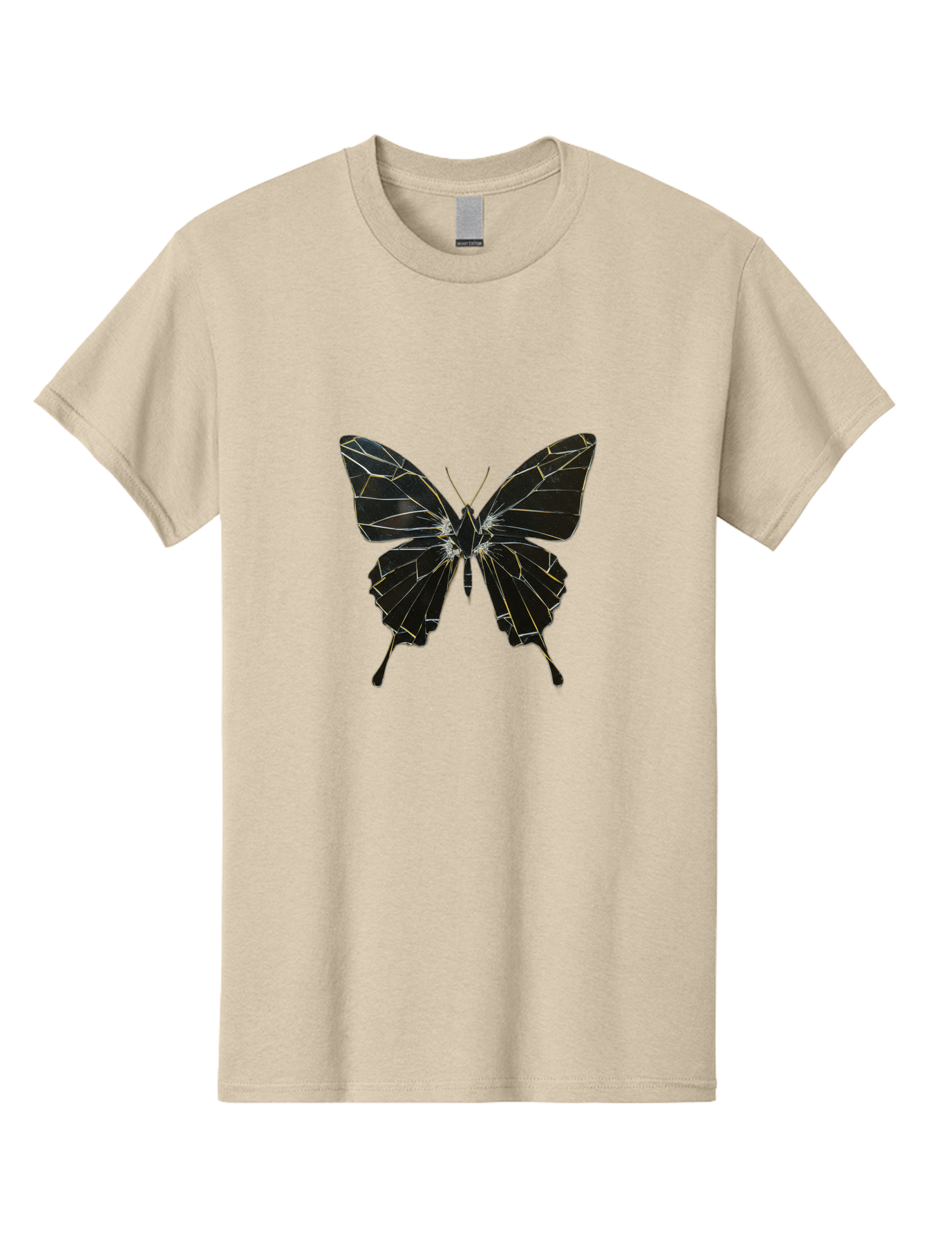 Black-Butterfly Men'S Graphic Tee, 100% Cotton, Comfortable Casual Summer Wear, Machine Washable, Vintage Camera, Old Camera, Antique Camera, Black Camera, Classic Photography, Photography Equipment, Nostalgic Device, Film Camera, Camera Art Bak060