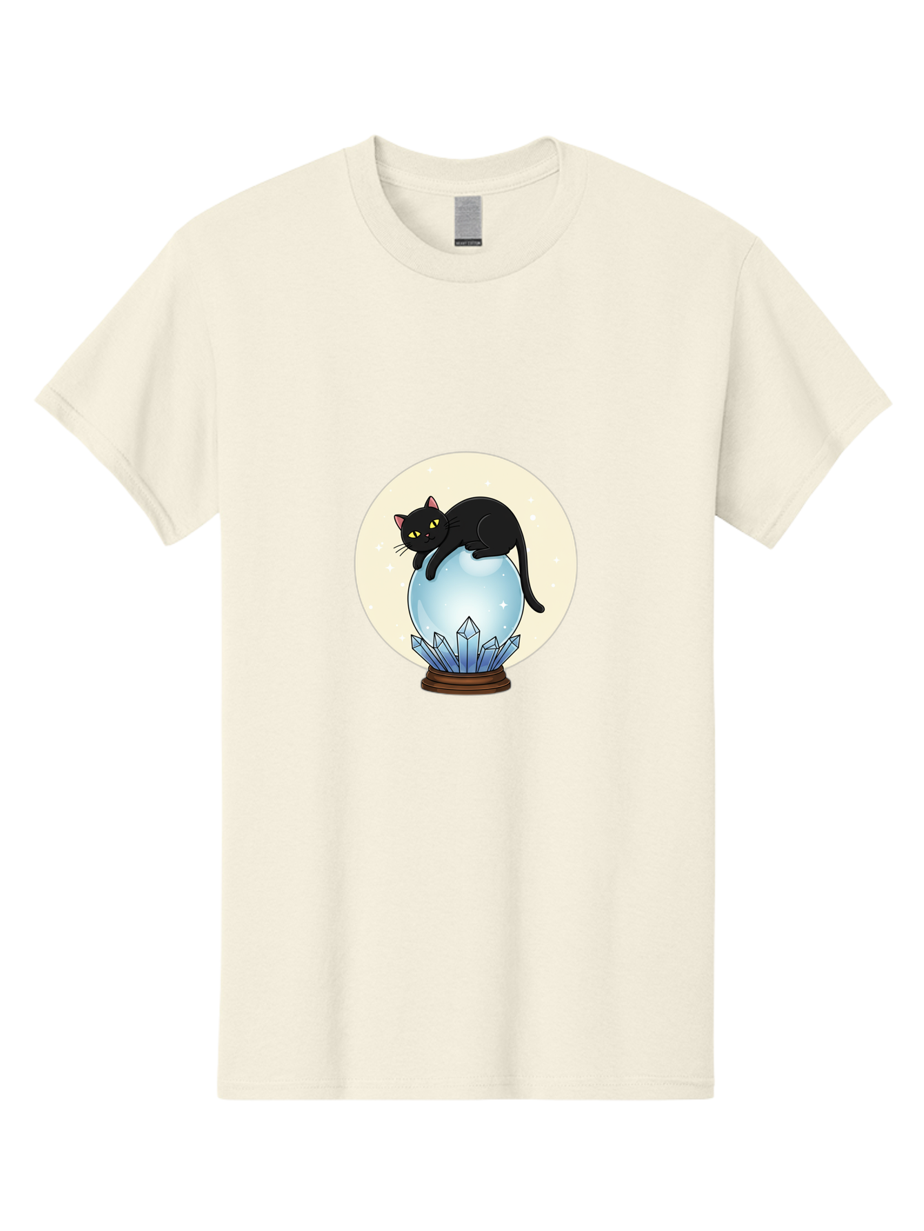 Black-Cat-Crystal-Ball Men'S Graphic Tee, 100% Cotton, Comfortable Casual Summer Wear, Machine Washable, Vintage Camera, Old Camera, Antique Camera, Black Camera, Classic Photography, Photography Equipment, Nostalgic Device, Film Camera, Bak062
