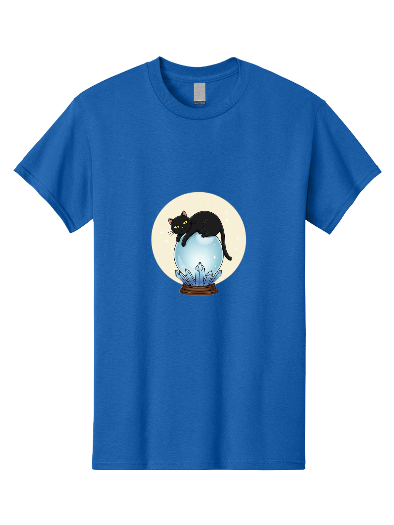 Black-Cat-Crystal-Ball Men'S Graphic Tee, 100% Cotton, Comfortable Casual Summer Wear, Machine Washable, Vintage Camera, Old Camera, Antique Camera, Black Camera, Classic Photography, Photography Equipment, Nostalgic Device, Film Camera, Bak062