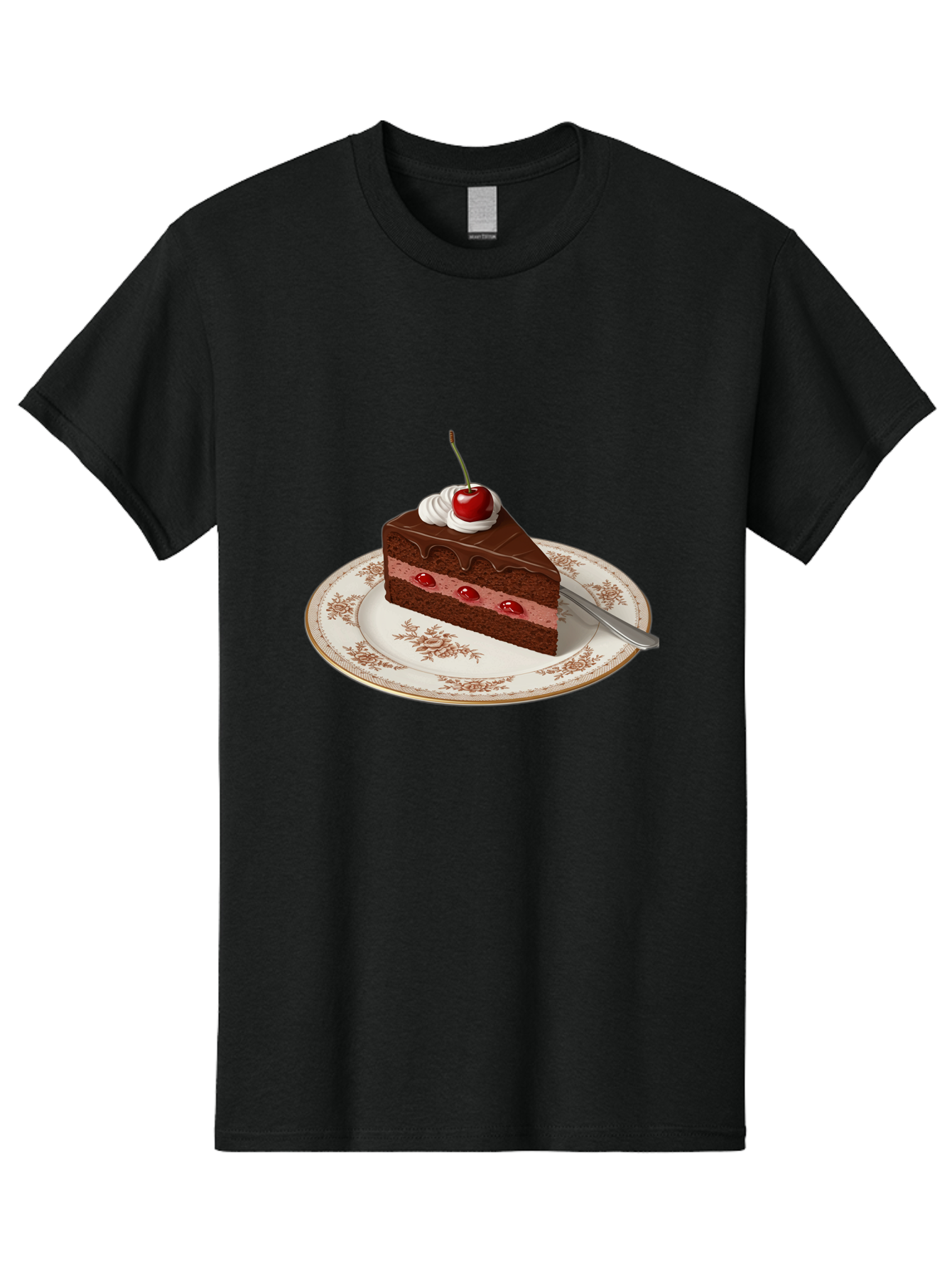 Black-Forest-Cake Men'S Graphic Tee, 100% Cotton, Comfortable Casual Summer Wear, Machine Washable, Vintage Camera, Old Camera, Antique Camera, Black Camera, Classic Photography, Photography Equipment, Nostalgic Device, Film Camera, Camera Art Bak069