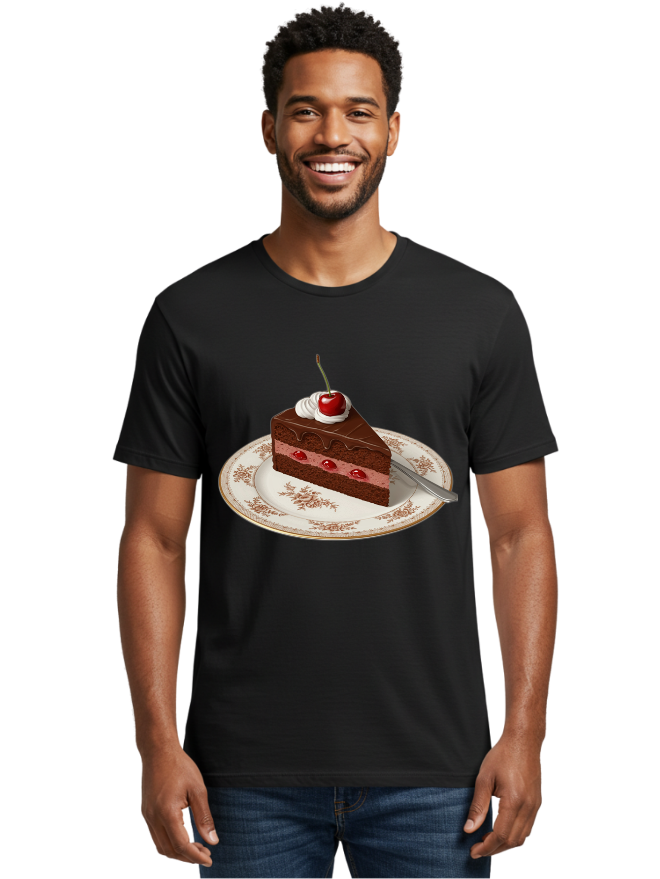 Black-Forest-Cake Men'S Graphic Tee, 100% Cotton, Comfortable Casual Summer Wear, Machine Washable, Vintage Camera, Old Camera, Antique Camera, Black Camera, Classic Photography, Photography Equipment, Nostalgic Device, Film Camera, Camera Art Bak069