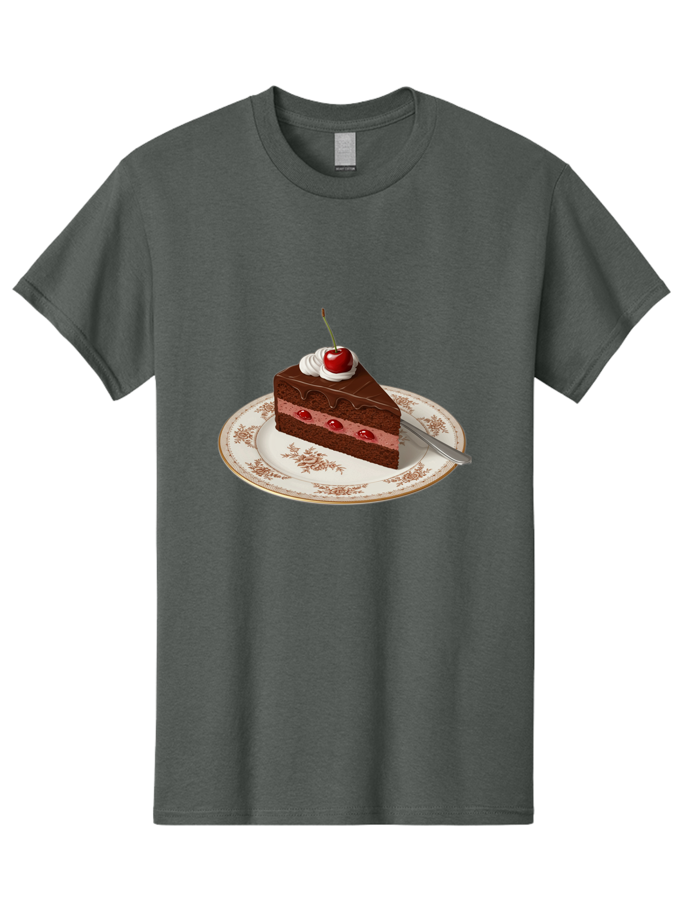 Black-Forest-Cake Men'S Graphic Tee, 100% Cotton, Comfortable Casual Summer Wear, Machine Washable, Vintage Camera, Old Camera, Antique Camera, Black Camera, Classic Photography, Photography Equipment, Nostalgic Device, Film Camera, Camera Art Bak069