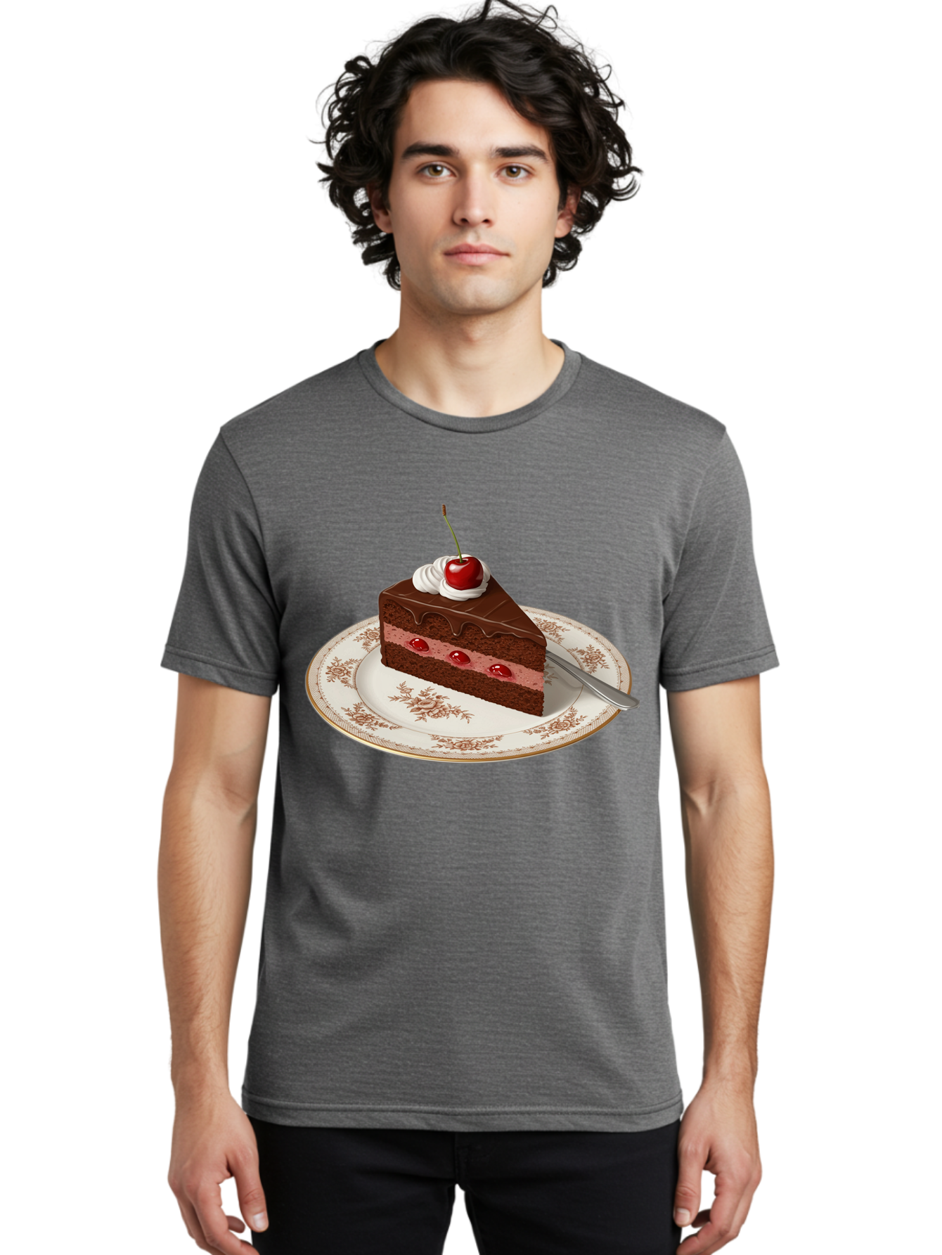 Black-Forest-Cake Men'S Graphic Tee, 100% Cotton, Comfortable Casual Summer Wear, Machine Washable, Vintage Camera, Old Camera, Antique Camera, Black Camera, Classic Photography, Photography Equipment, Nostalgic Device, Film Camera, Camera Art Bak069