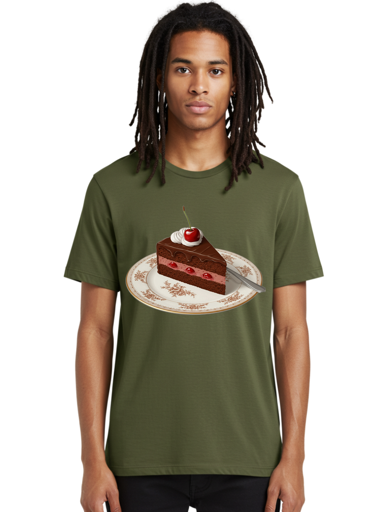 Black-Forest-Cake Men'S Graphic Tee, 100% Cotton, Comfortable Casual Summer Wear, Machine Washable, Vintage Camera, Old Camera, Antique Camera, Black Camera, Classic Photography, Photography Equipment, Nostalgic Device, Film Camera, Camera Art Bak069