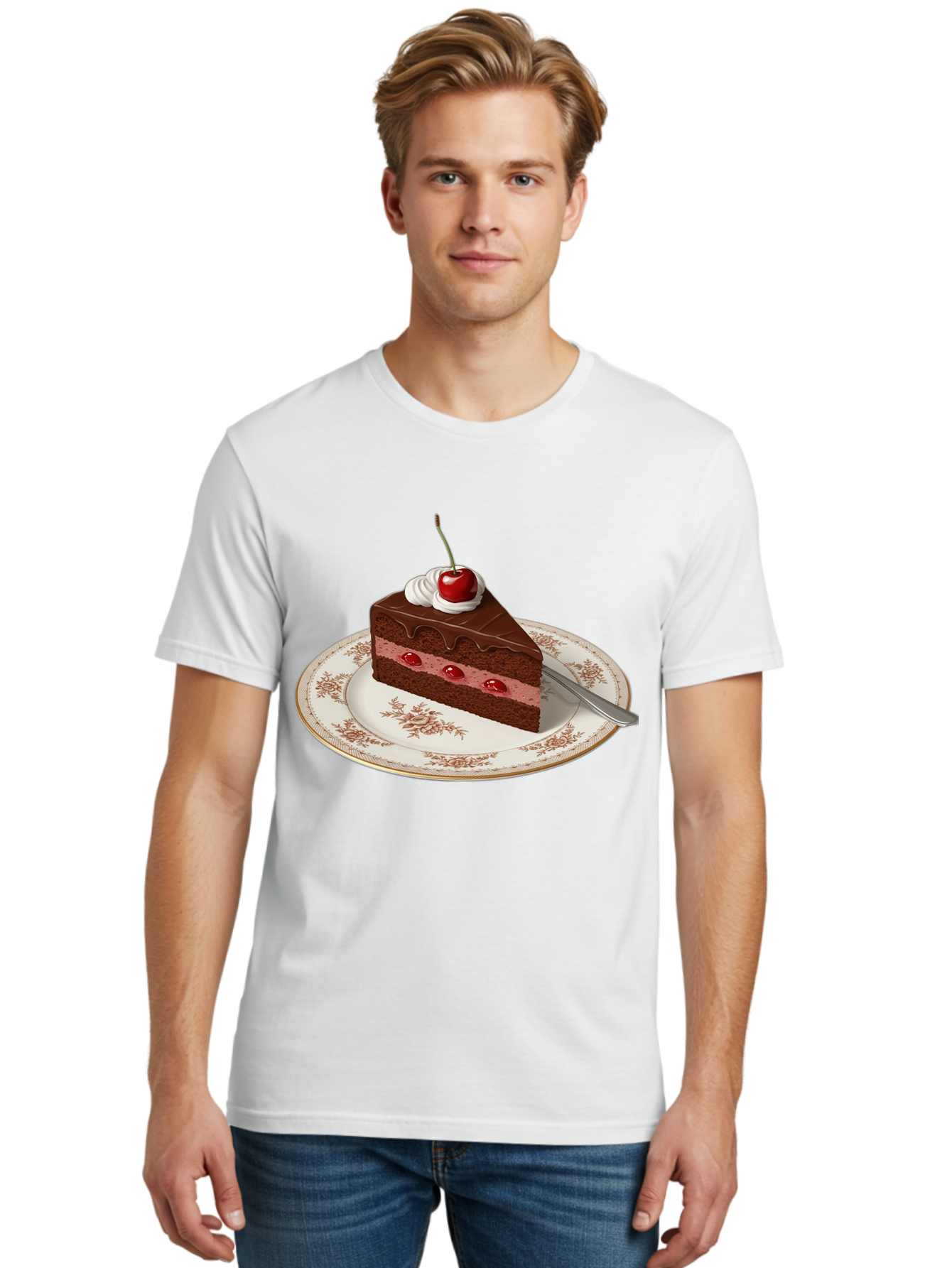 Black-Forest-Cake Men'S Graphic Tee, 100% Cotton, Comfortable Casual Summer Wear, Machine Washable, Vintage Camera, Old Camera, Antique Camera, Black Camera, Classic Photography, Photography Equipment, Nostalgic Device, Film Camera, Camera Art Bak069