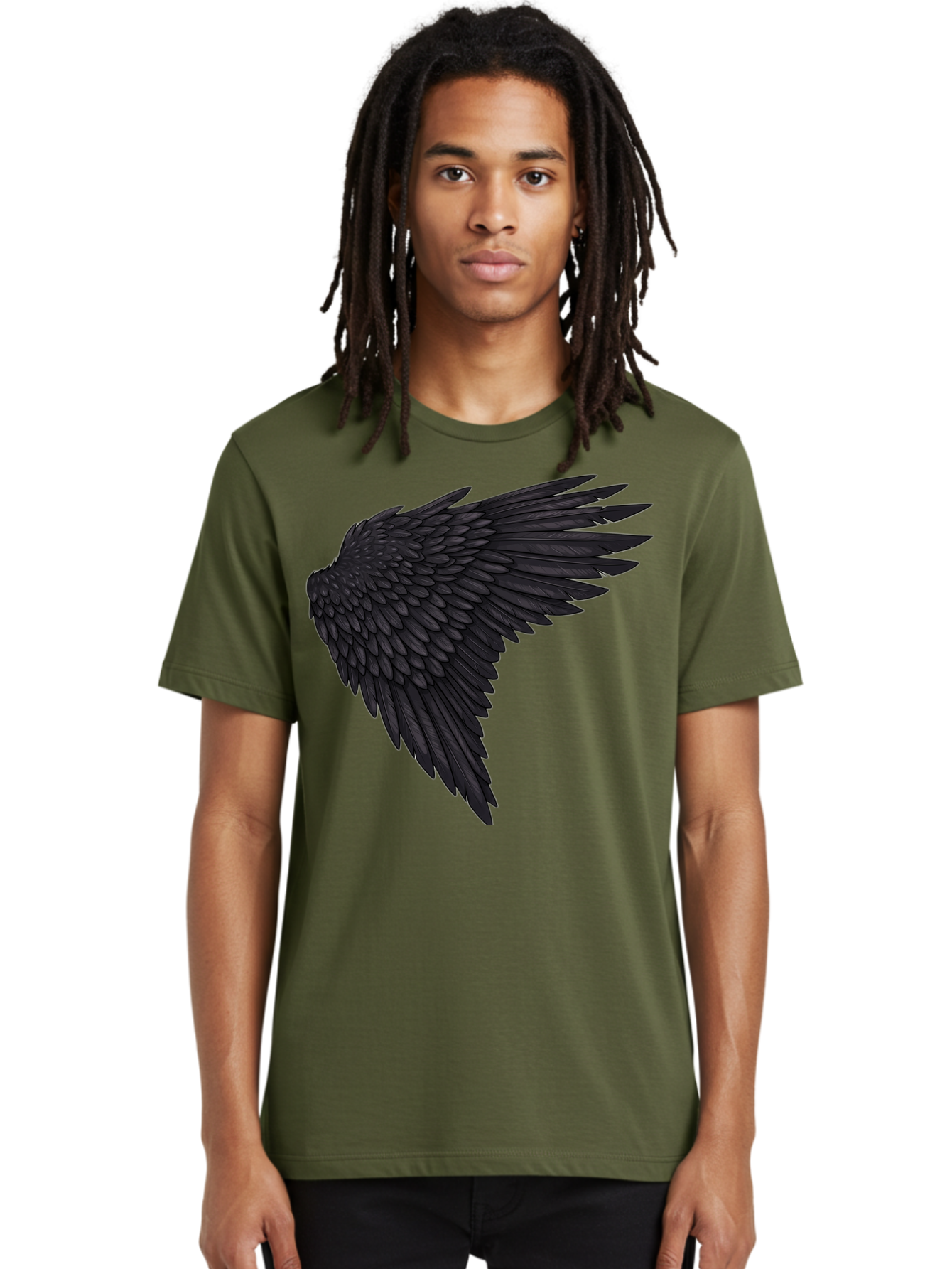 Black-Wing-1 Men'S Graphic Tee, 100% Cotton, Comfortable Casual Summer Wear, Machine Washable, Vintage Camera, Old Camera, Antique Camera, Black Camera, Classic Photography, Photography Equipment, Nostalgic Device, Film Camera, Camera Art Bak070