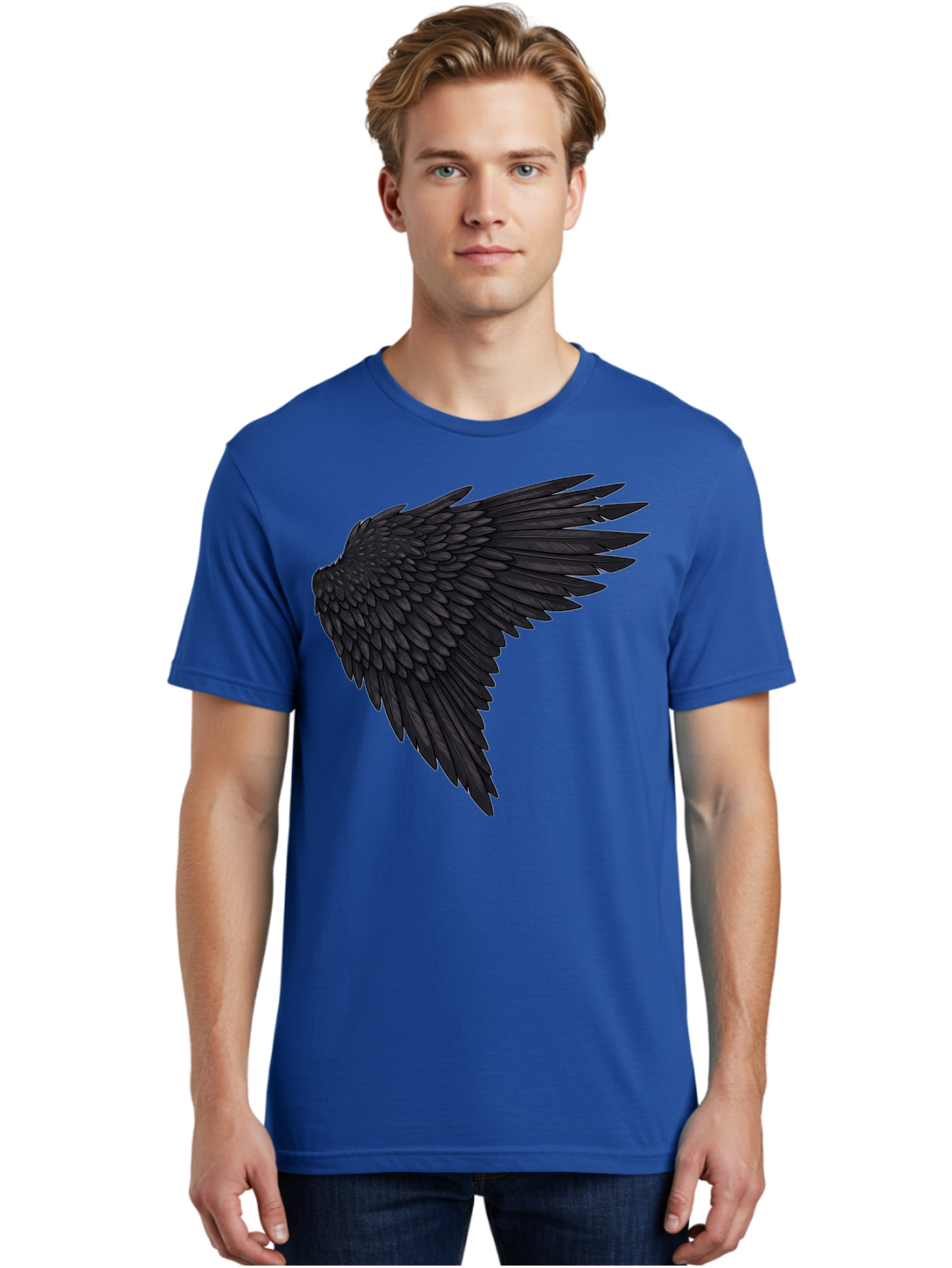 Black-Wing-1 Men'S Graphic Tee, 100% Cotton, Comfortable Casual Summer Wear, Machine Washable, Vintage Camera, Old Camera, Antique Camera, Black Camera, Classic Photography, Photography Equipment, Nostalgic Device, Film Camera, Camera Art Bak070