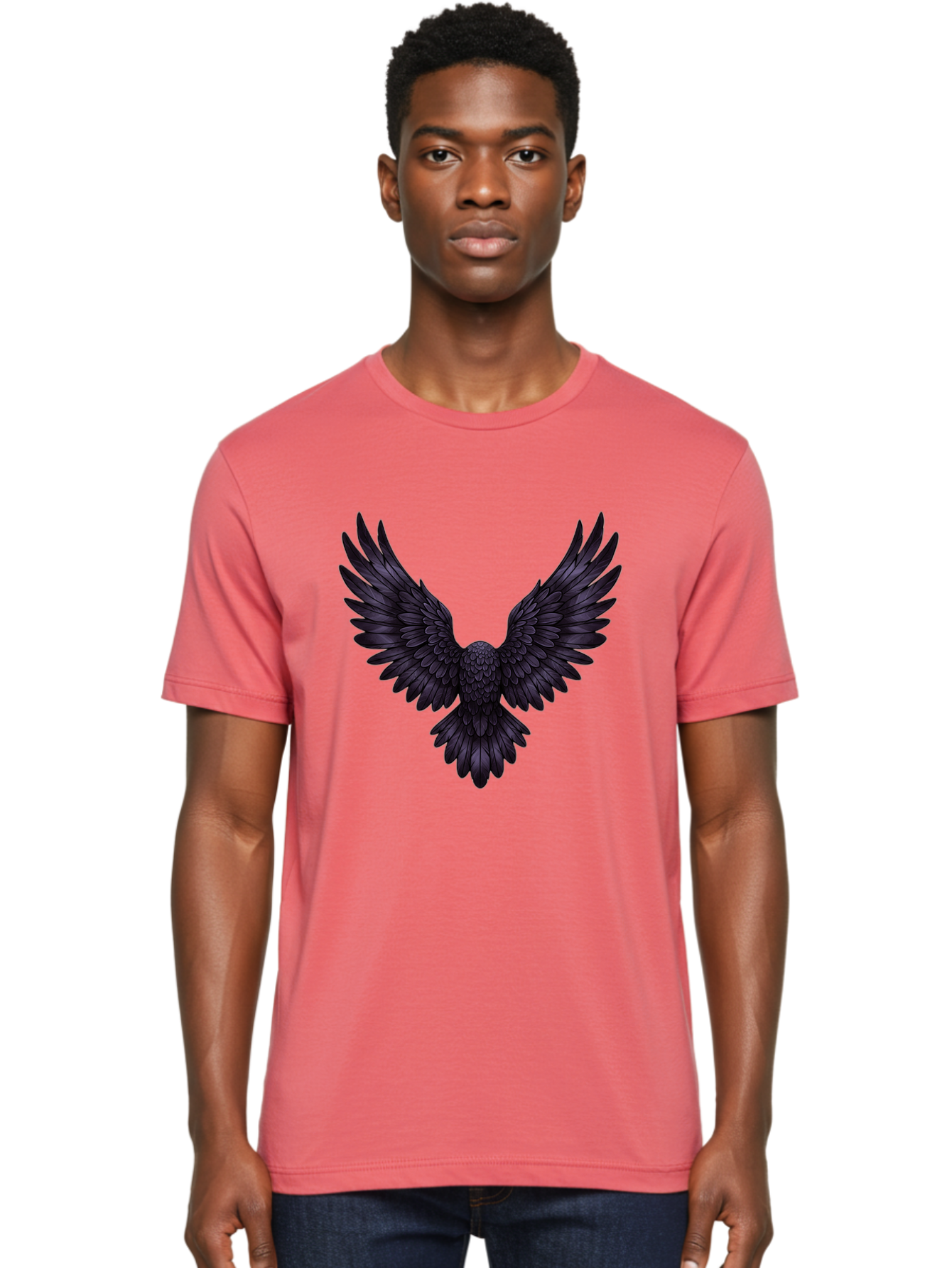 Black-Wings-1 Men'S Graphic Tee, 100% Cotton, Comfortable Casual Summer Wear, Machine Washable, Vintage Camera, Old Camera, Antique Camera, Black Camera, Classic Photography, Photography Equipment, Nostalgic Device, Film Camera, Camera Art Bak072
