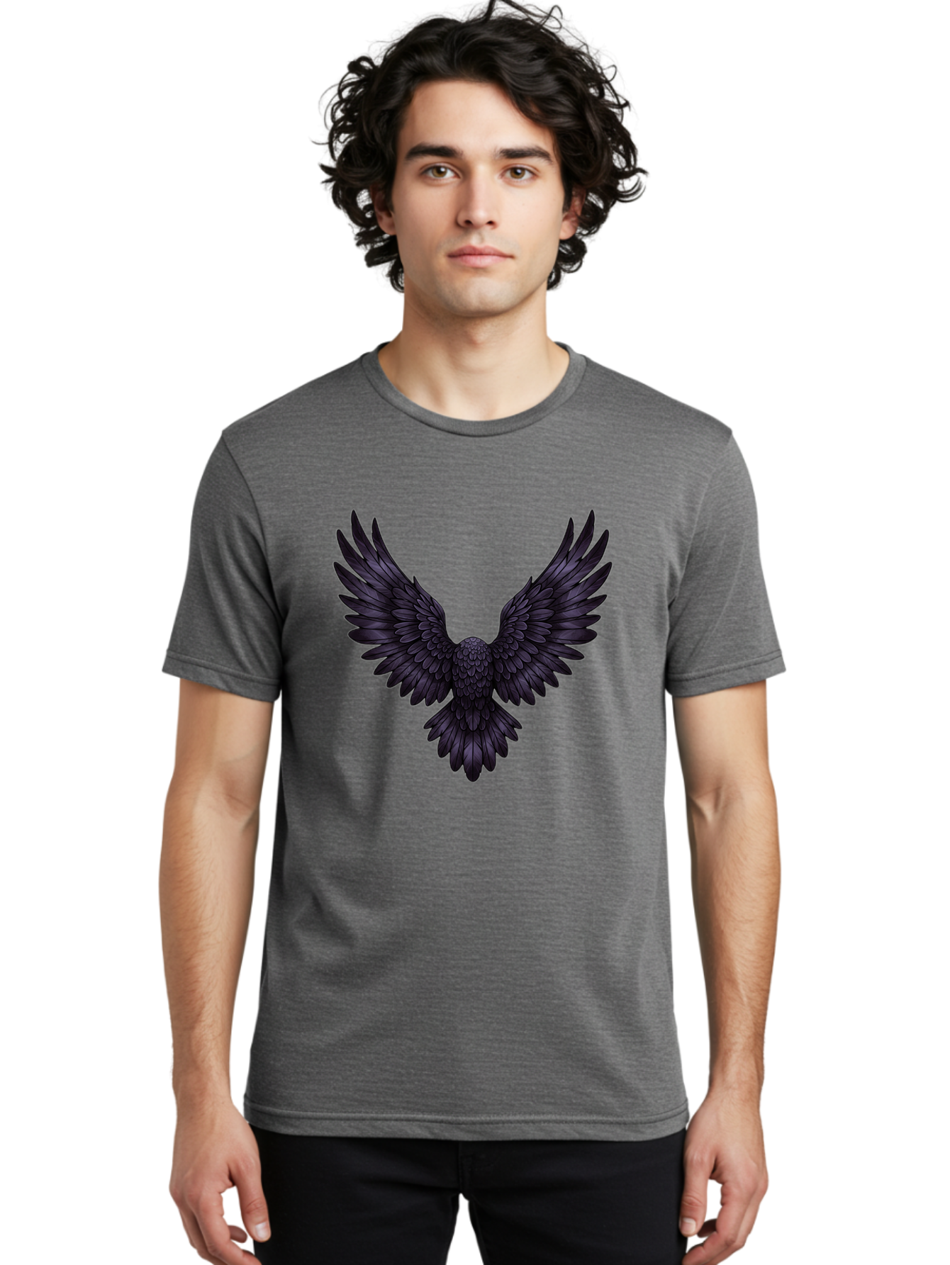 Black-Wings-1 Men'S Graphic Tee, 100% Cotton, Comfortable Casual Summer Wear, Machine Washable, Vintage Camera, Old Camera, Antique Camera, Black Camera, Classic Photography, Photography Equipment, Nostalgic Device, Film Camera, Camera Art Bak072