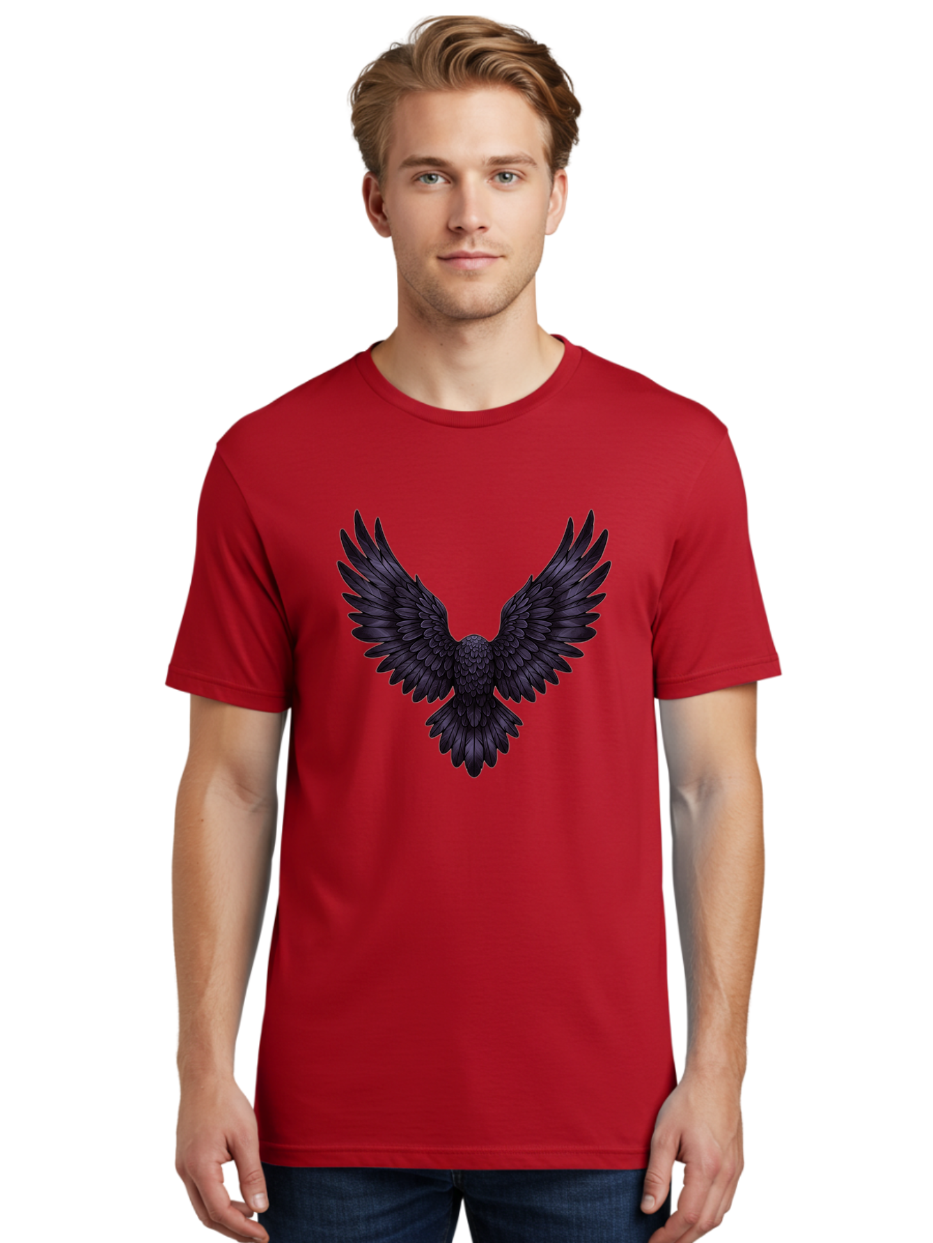 Black-Wings-1 Men'S Graphic Tee, 100% Cotton, Comfortable Casual Summer Wear, Machine Washable, Vintage Camera, Old Camera, Antique Camera, Black Camera, Classic Photography, Photography Equipment, Nostalgic Device, Film Camera, Camera Art Bak072