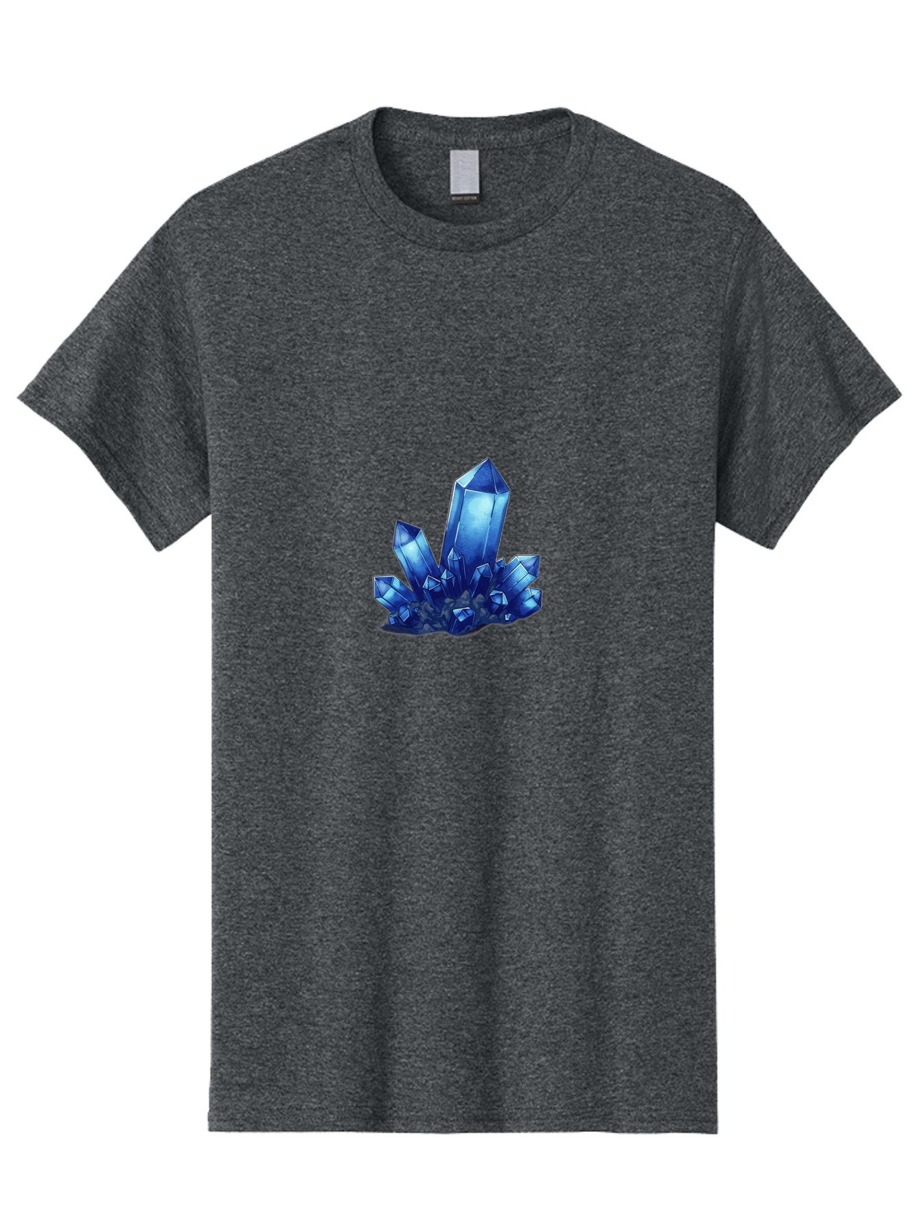 Blue-Crystal-Cluster-1 Men'S Graphic Tee, 100% Cotton, Comfortable Casual Summer Wear, Machine Washable, Vintage Camera, Old Camera, Antique Camera, Black Camera, Classic Photography, Photography Equipment, Nostalgic Device, Film Camera, Bak075