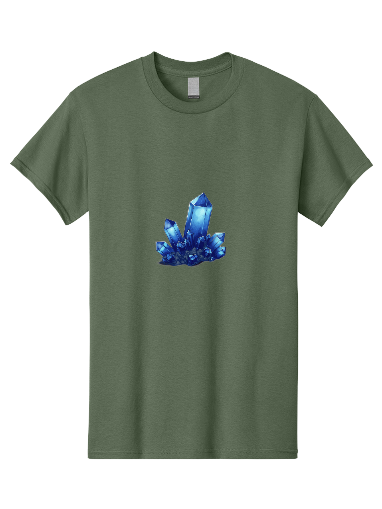 Blue-Crystal-Cluster-1 Men'S Graphic Tee, 100% Cotton, Comfortable Casual Summer Wear, Machine Washable, Vintage Camera, Old Camera, Antique Camera, Black Camera, Classic Photography, Photography Equipment, Nostalgic Device, Film Camera, Bak075