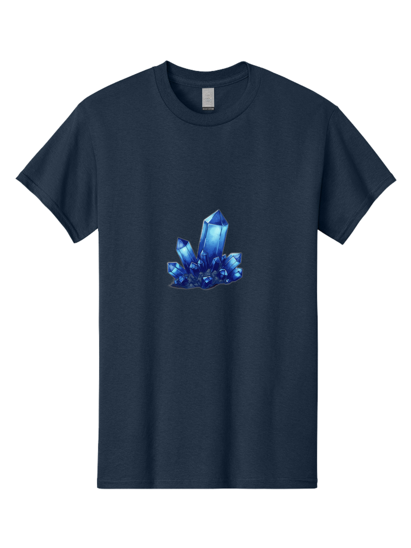 Blue-Crystal-Cluster-1 Men'S Graphic Tee, 100% Cotton, Comfortable Casual Summer Wear, Machine Washable, Vintage Camera, Old Camera, Antique Camera, Black Camera, Classic Photography, Photography Equipment, Nostalgic Device, Film Camera, Bak075