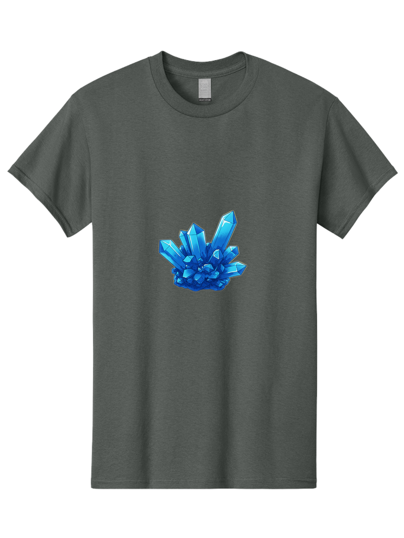 Blue-Crystal-Cluster Men'S Graphic Tee, 100% Cotton, Comfortable Casual Summer Wear, Machine Washable, Vintage Camera, Old Camera, Antique Camera, Black Camera, Classic Photography, Photography Equipment, Nostalgic Device, Film Camera, Bak076