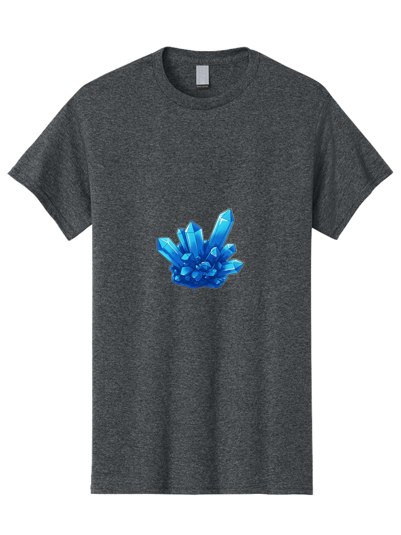 Blue-Crystal-Cluster Men'S Graphic Tee, 100% Cotton, Comfortable Casual Summer Wear, Machine Washable, Vintage Camera, Old Camera, Antique Camera, Black Camera, Classic Photography, Photography Equipment, Nostalgic Device, Film Camera, Bak076