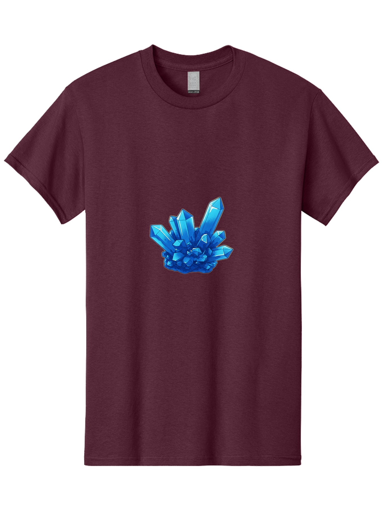 Blue-Crystal-Cluster Men'S Graphic Tee, 100% Cotton, Comfortable Casual Summer Wear, Machine Washable, Vintage Camera, Old Camera, Antique Camera, Black Camera, Classic Photography, Photography Equipment, Nostalgic Device, Film Camera, Bak076
