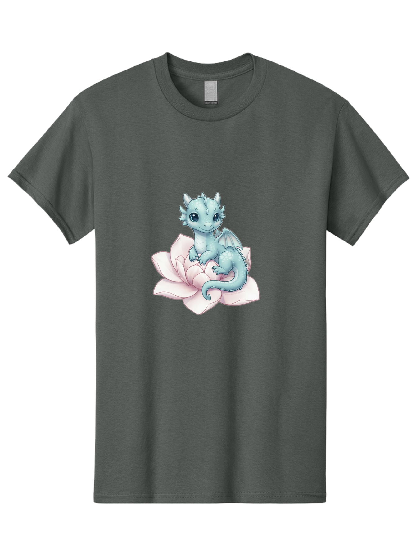 Blue-Dragon-On-Flower-1 Men'S Graphic Tee, 100% Cotton, Comfortable Casual Summer Wear, Machine Washable, Vintage Camera, Old Camera, Antique Camera, Black Camera, Classic Photography, Photography Equipment, Nostalgic Device, Film Camera, Bak077
