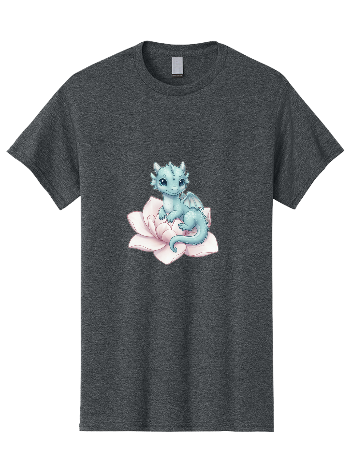 Blue-Dragon-On-Flower-1 Men'S Graphic Tee, 100% Cotton, Comfortable Casual Summer Wear, Machine Washable, Vintage Camera, Old Camera, Antique Camera, Black Camera, Classic Photography, Photography Equipment, Nostalgic Device, Film Camera, Bak077