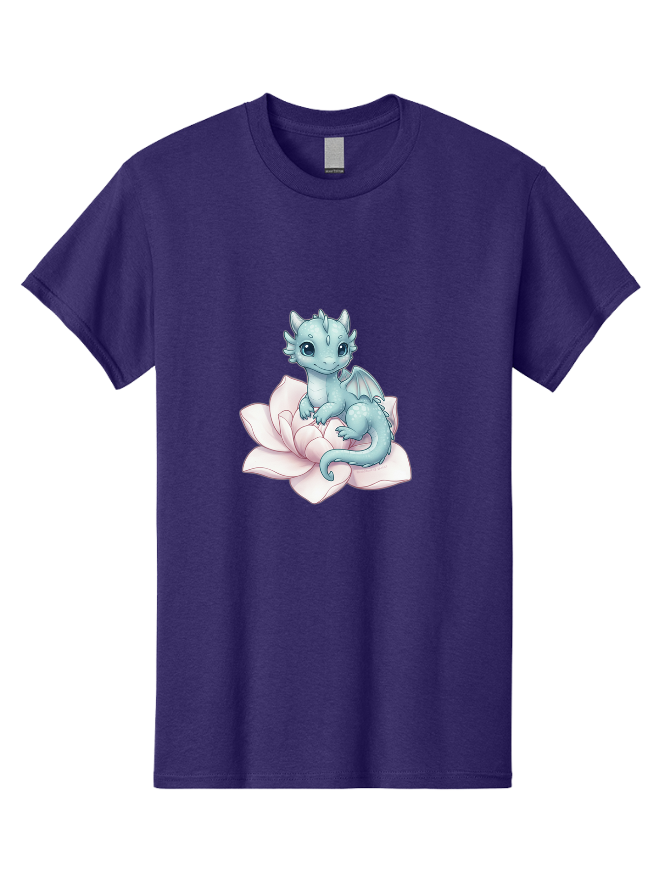 Blue-Dragon-On-Flower-1 Men'S Graphic Tee, 100% Cotton, Comfortable Casual Summer Wear, Machine Washable, Vintage Camera, Old Camera, Antique Camera, Black Camera, Classic Photography, Photography Equipment, Nostalgic Device, Film Camera, Bak077