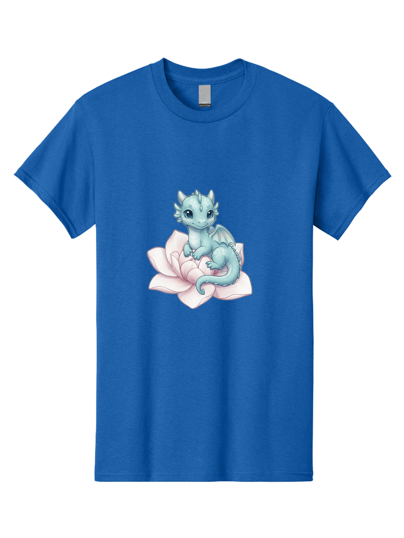 Blue-Dragon-On-Flower-1 Men'S Graphic Tee, 100% Cotton, Comfortable Casual Summer Wear, Machine Washable, Vintage Camera, Old Camera, Antique Camera, Black Camera, Classic Photography, Photography Equipment, Nostalgic Device, Film Camera, Bak077