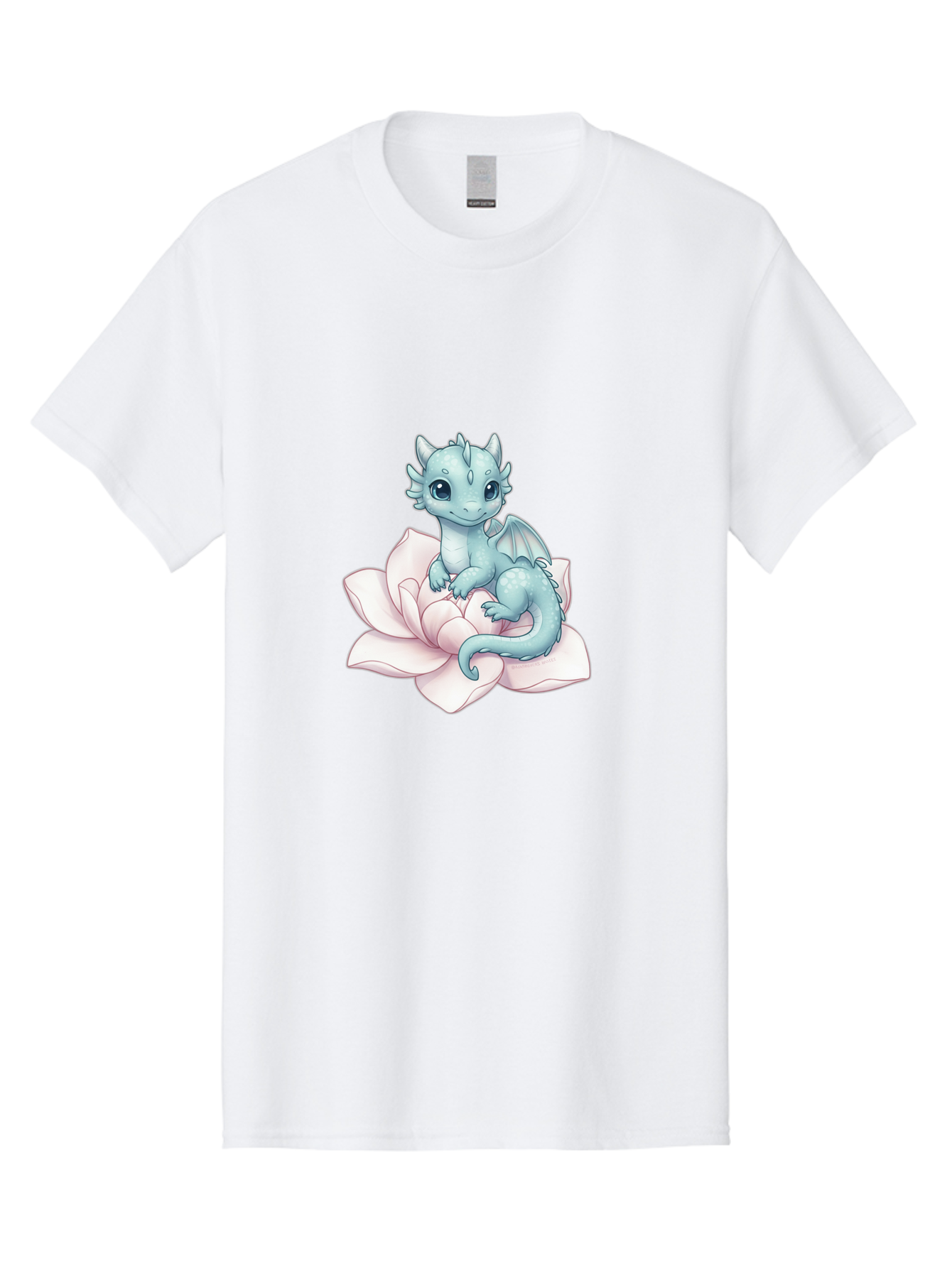 Blue-Dragon-On-Flower-1 Men'S Graphic Tee, 100% Cotton, Comfortable Casual Summer Wear, Machine Washable, Vintage Camera, Old Camera, Antique Camera, Black Camera, Classic Photography, Photography Equipment, Nostalgic Device, Film Camera, Bak077