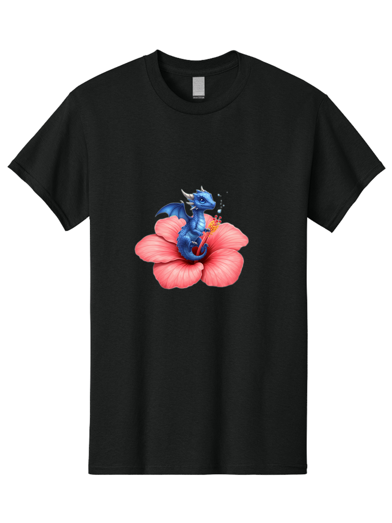 Blue-Dragon-On-Hibiscus-Flower Men'S Graphic Tee, 100% Cotton, Comfortable Casual Summer Wear, Machine Washable, Vintage Camera, Old Camera, Antique Camera, Black Camera, Classic Photography, Photography Equipment, Nostalgic Device, Bak079