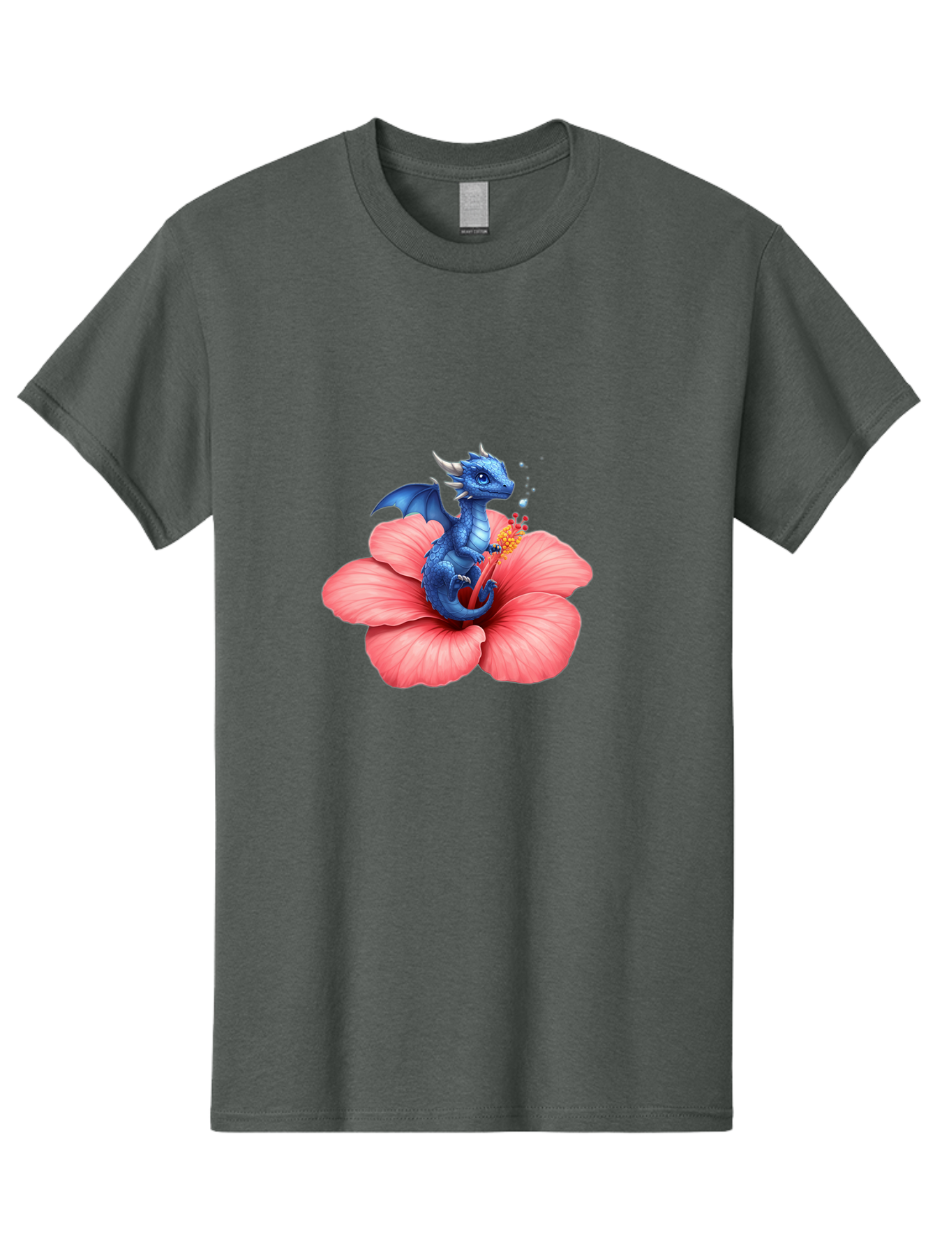 Blue-Dragon-On-Hibiscus-Flower Men'S Graphic Tee, 100% Cotton, Comfortable Casual Summer Wear, Machine Washable, Vintage Camera, Old Camera, Antique Camera, Black Camera, Classic Photography, Photography Equipment, Nostalgic Device, Bak079