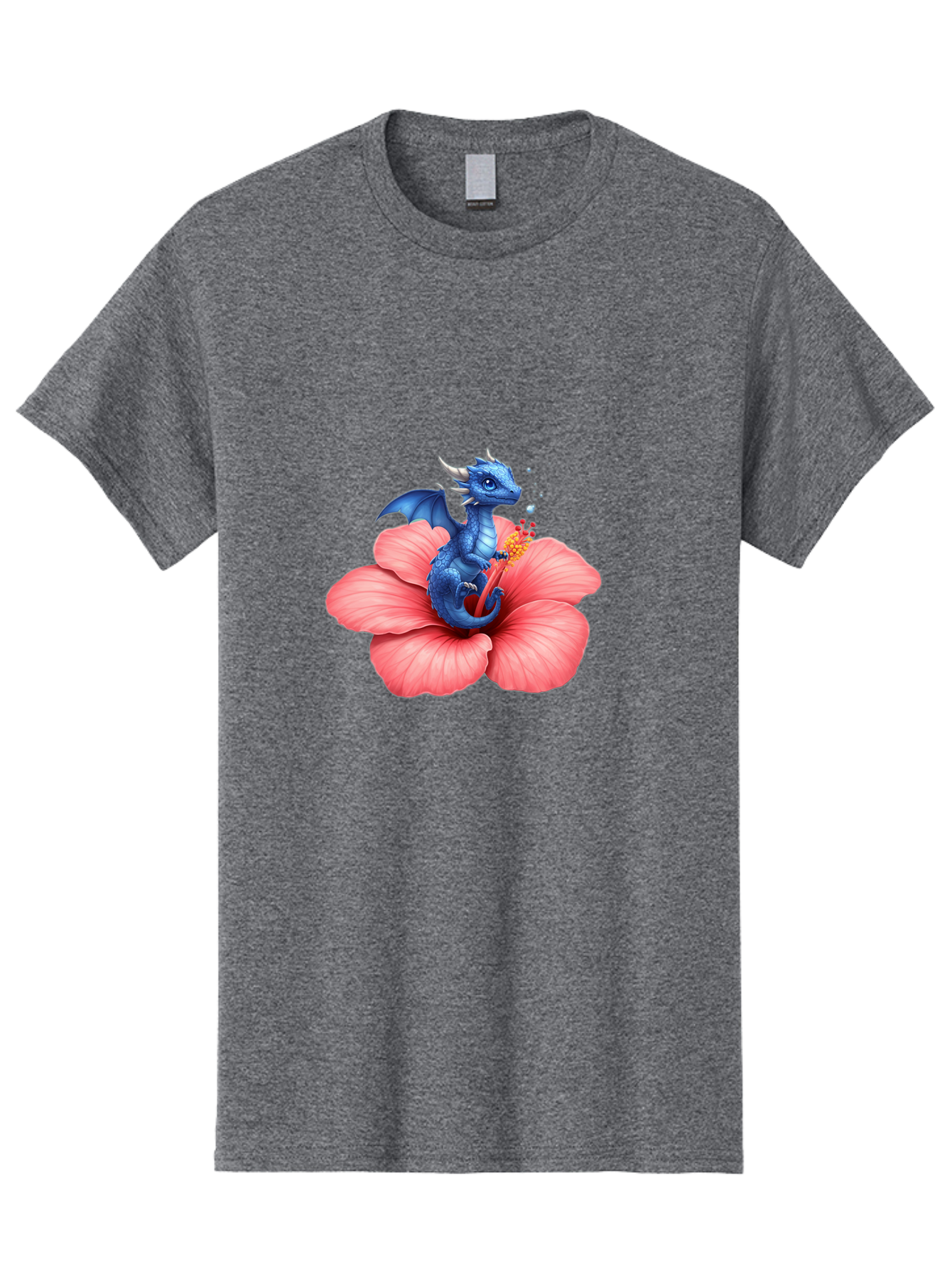 Blue-Dragon-On-Hibiscus-Flower Men'S Graphic Tee, 100% Cotton, Comfortable Casual Summer Wear, Machine Washable, Vintage Camera, Old Camera, Antique Camera, Black Camera, Classic Photography, Photography Equipment, Nostalgic Device, Bak079