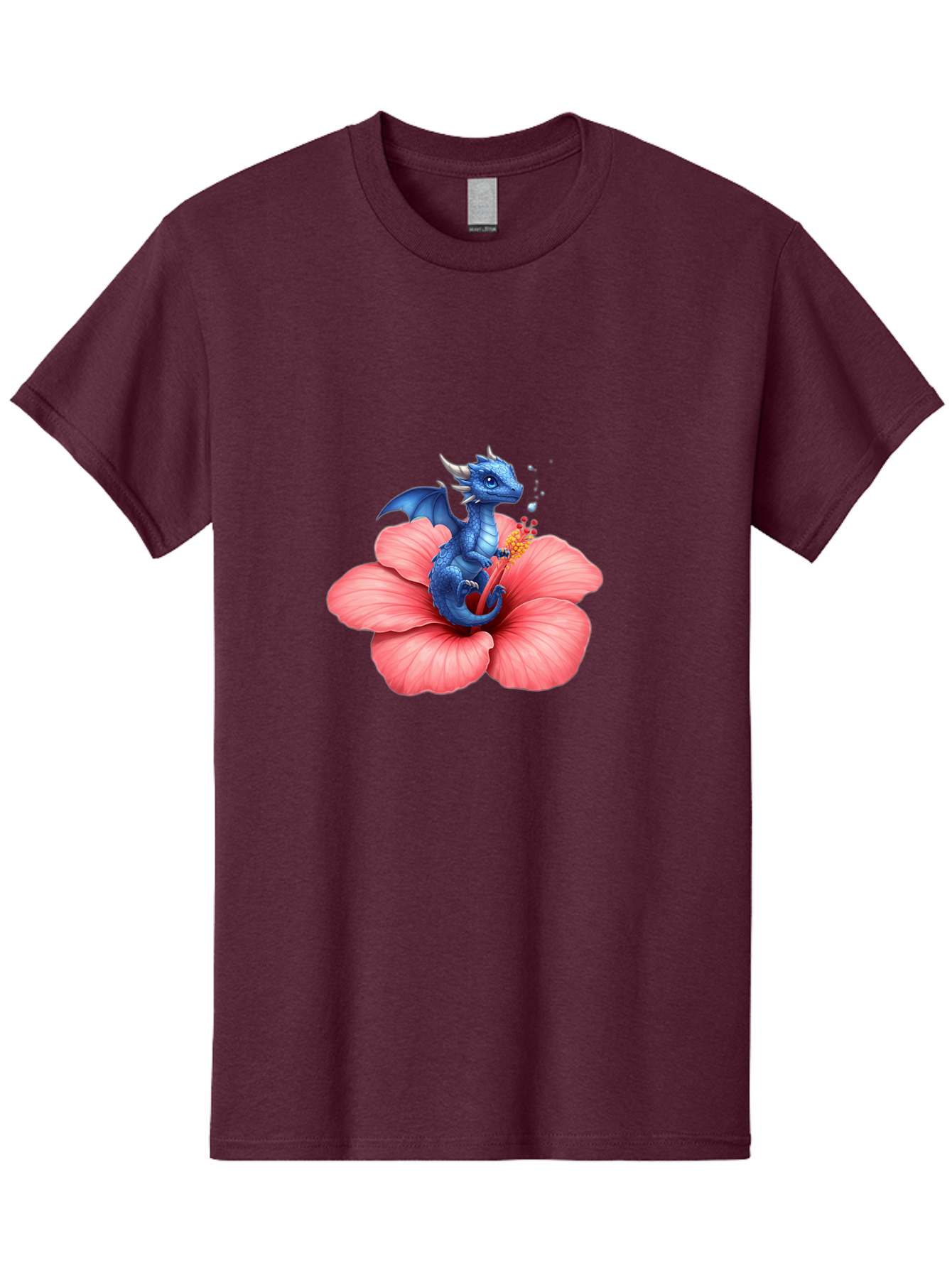 Blue-Dragon-On-Hibiscus-Flower Men'S Graphic Tee, 100% Cotton, Comfortable Casual Summer Wear, Machine Washable, Vintage Camera, Old Camera, Antique Camera, Black Camera, Classic Photography, Photography Equipment, Nostalgic Device, Bak079