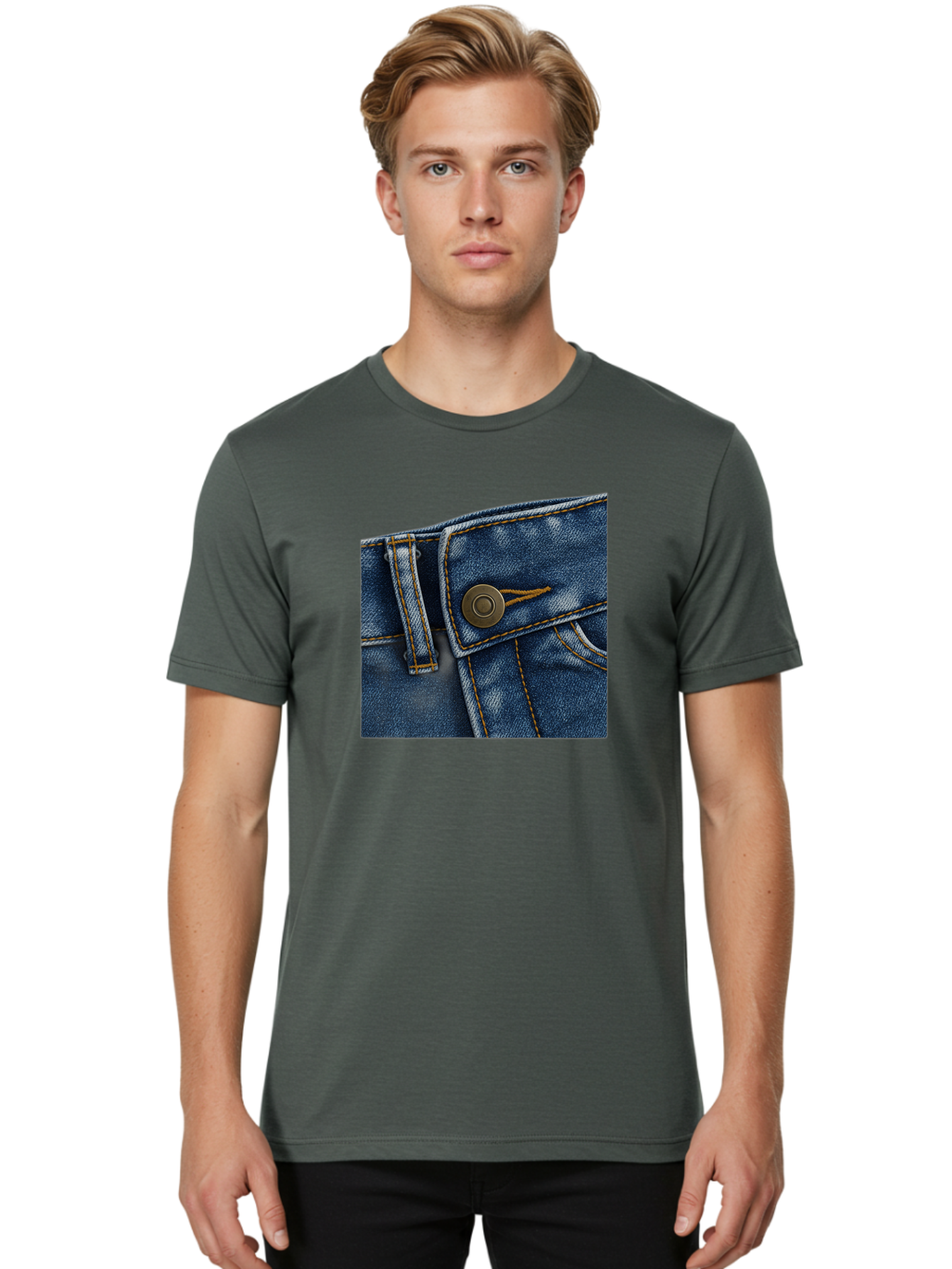 Blue-Jeans Men'S Graphic Tee, 100% Cotton, Comfortable Casual Summer Wear, Machine Washable, Vintage Camera, Old Camera, Antique Camera, Black Camera, Classic Photography, Photography Equipment, Nostalgic Device, Film Camera, Camera Art Bak081
