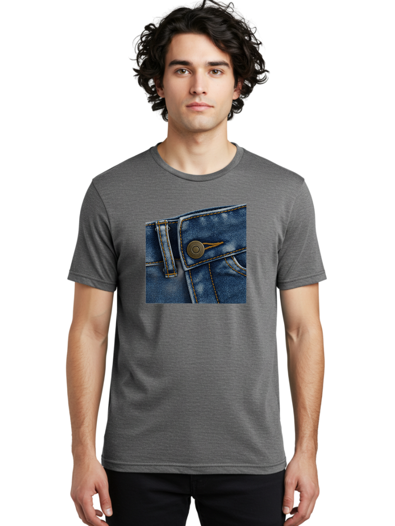 Blue-Jeans Men'S Graphic Tee, 100% Cotton, Comfortable Casual Summer Wear, Machine Washable, Vintage Camera, Old Camera, Antique Camera, Black Camera, Classic Photography, Photography Equipment, Nostalgic Device, Film Camera, Camera Art Bak081