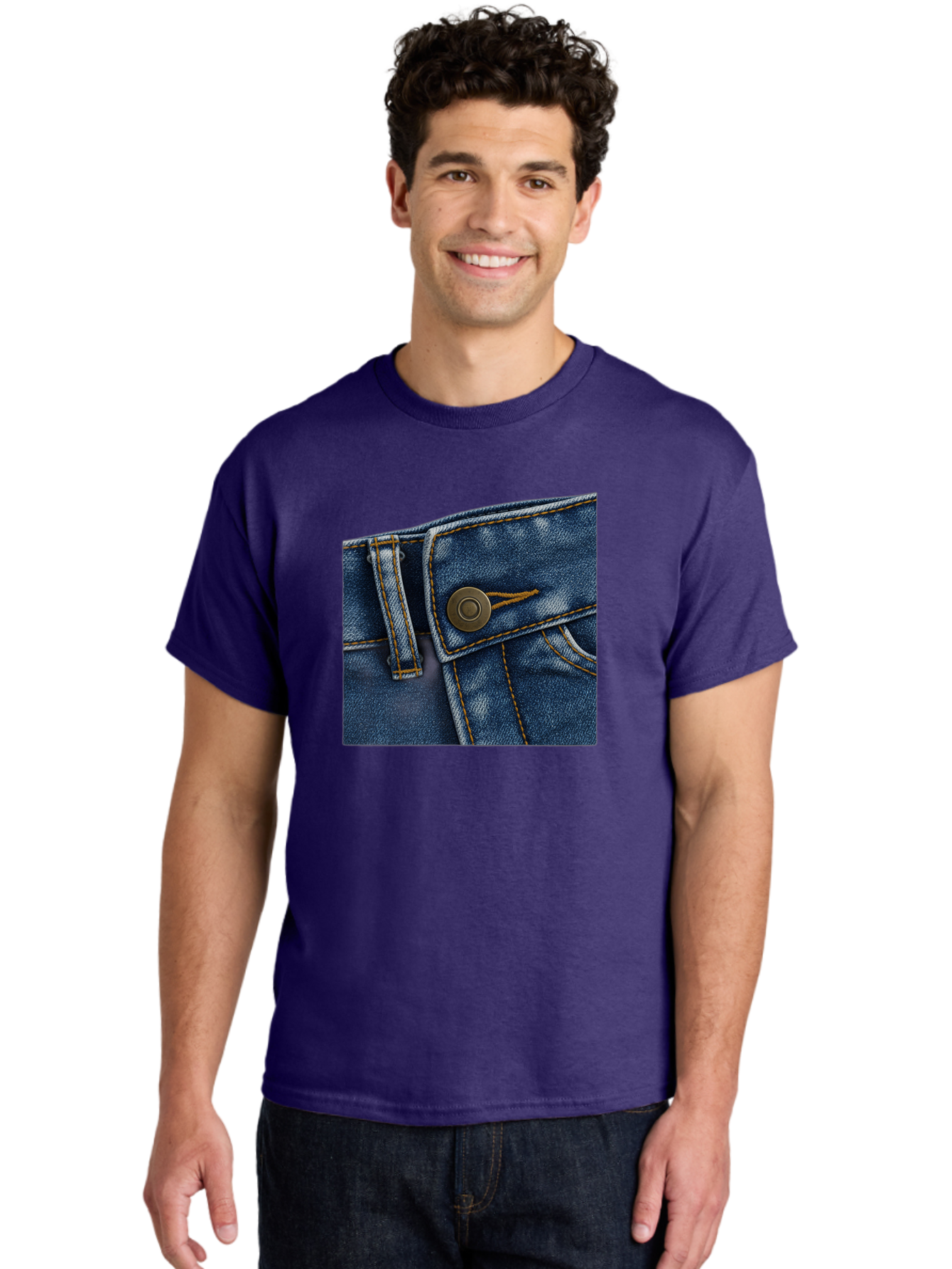 Blue-Jeans Men'S Graphic Tee, 100% Cotton, Comfortable Casual Summer Wear, Machine Washable, Vintage Camera, Old Camera, Antique Camera, Black Camera, Classic Photography, Photography Equipment, Nostalgic Device, Film Camera, Camera Art Bak081
