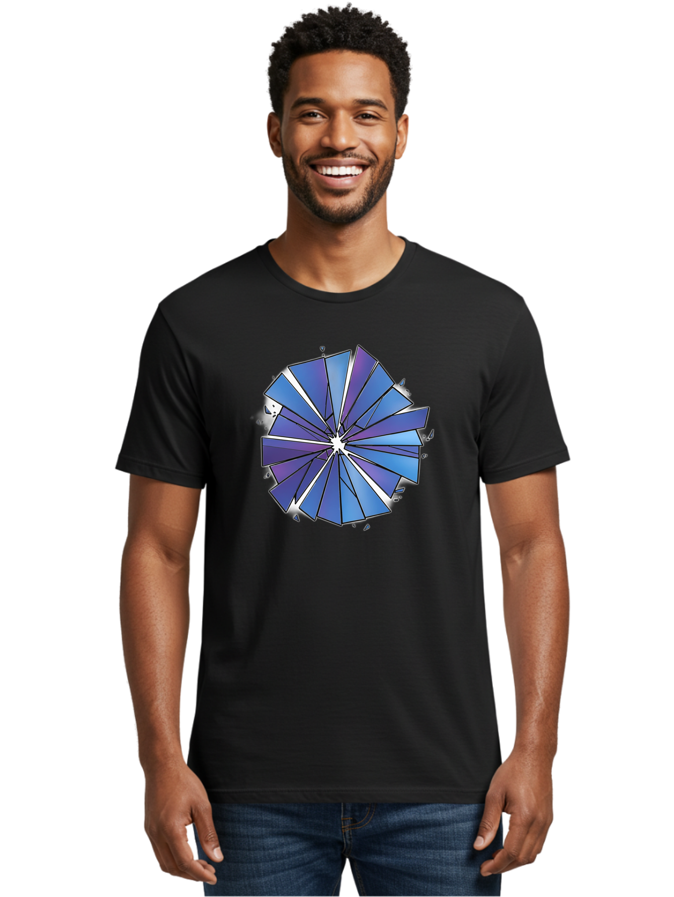Blue-Pinwheel Men'S Graphic Tee, 100% Cotton, Comfortable Casual Summer Wear, Machine Washable, Vintage Camera, Old Camera, Antique Camera, Black Camera, Classic Photography, Photography Equipment, Nostalgic Device, Film Camera, Camera Art Bak082