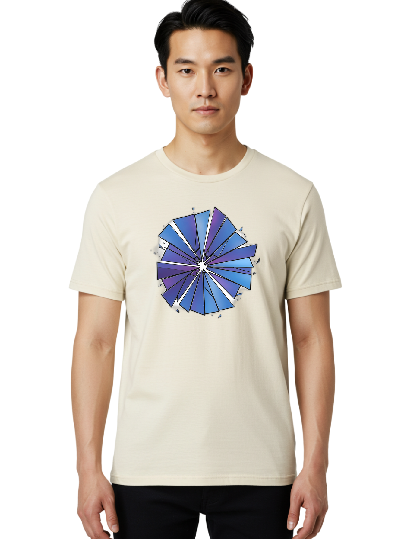 Blue-Pinwheel Men'S Graphic Tee, 100% Cotton, Comfortable Casual Summer Wear, Machine Washable, Vintage Camera, Old Camera, Antique Camera, Black Camera, Classic Photography, Photography Equipment, Nostalgic Device, Film Camera, Camera Art Bak082