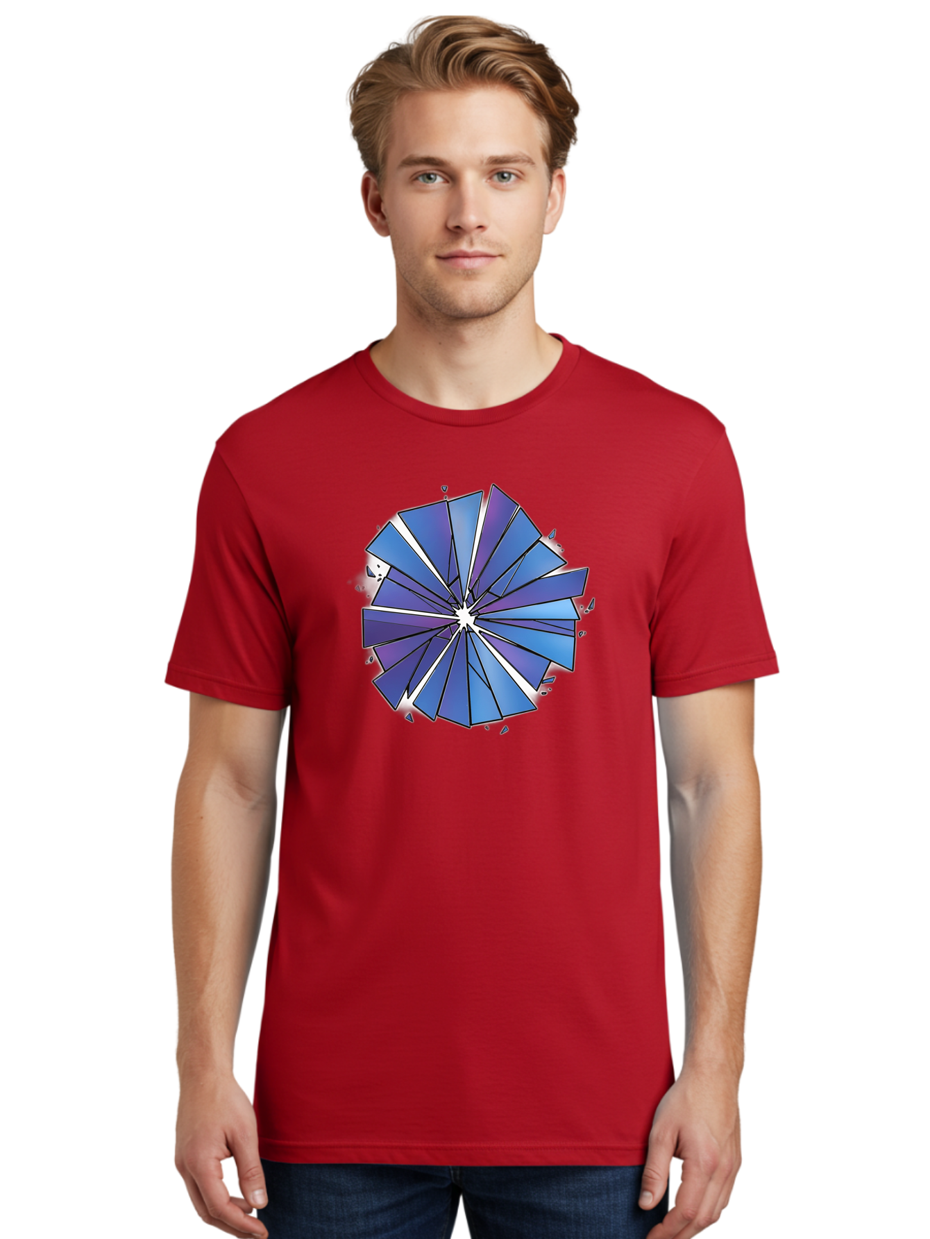 Blue-Pinwheel Men'S Graphic Tee, 100% Cotton, Comfortable Casual Summer Wear, Machine Washable, Vintage Camera, Old Camera, Antique Camera, Black Camera, Classic Photography, Photography Equipment, Nostalgic Device, Film Camera, Camera Art Bak082