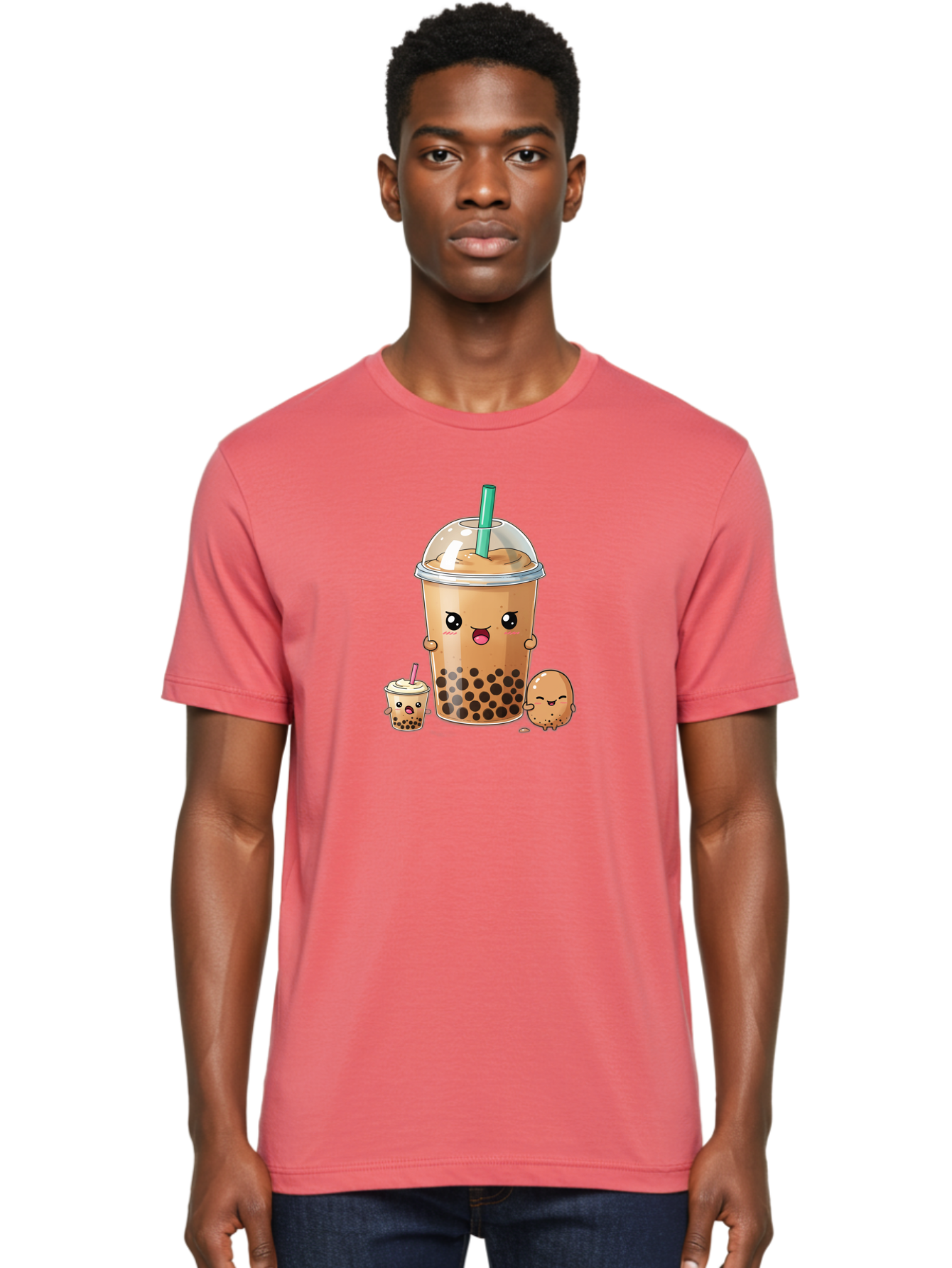 Boba-Tea-1 Men'S Graphic Tee, 100% Cotton, Comfortable Casual Summer Wear, Machine Washable, Vintage Camera, Old Camera, Antique Camera, Black Camera, Classic Photography, Photography Equipment, Nostalgic Device, Film Camera, Camera Art Bak085