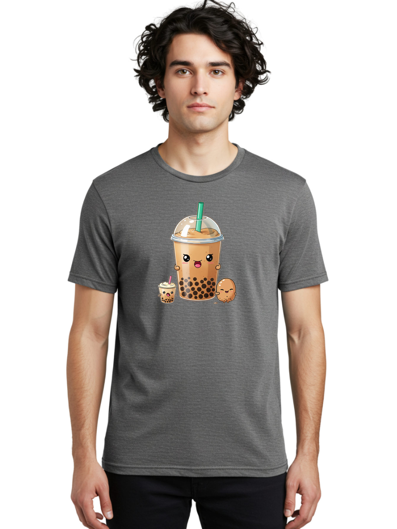 Boba-Tea-1 Men'S Graphic Tee, 100% Cotton, Comfortable Casual Summer Wear, Machine Washable, Vintage Camera, Old Camera, Antique Camera, Black Camera, Classic Photography, Photography Equipment, Nostalgic Device, Film Camera, Camera Art Bak085