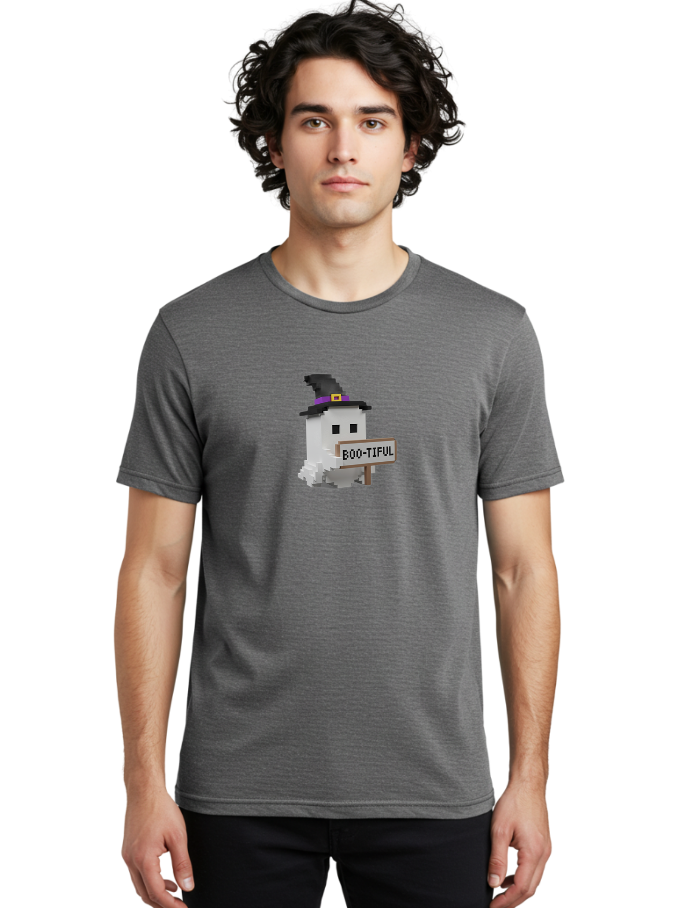 Boo-Tiful-1 Men'S Graphic Tee, 100% Cotton, Comfortable Casual Summer Wear, Machine Washable, Vintage Camera, Old Camera, Antique Camera, Black Camera, Classic Photography, Photography Equipment, Nostalgic Device, Film Camera, Camera Art Bak088