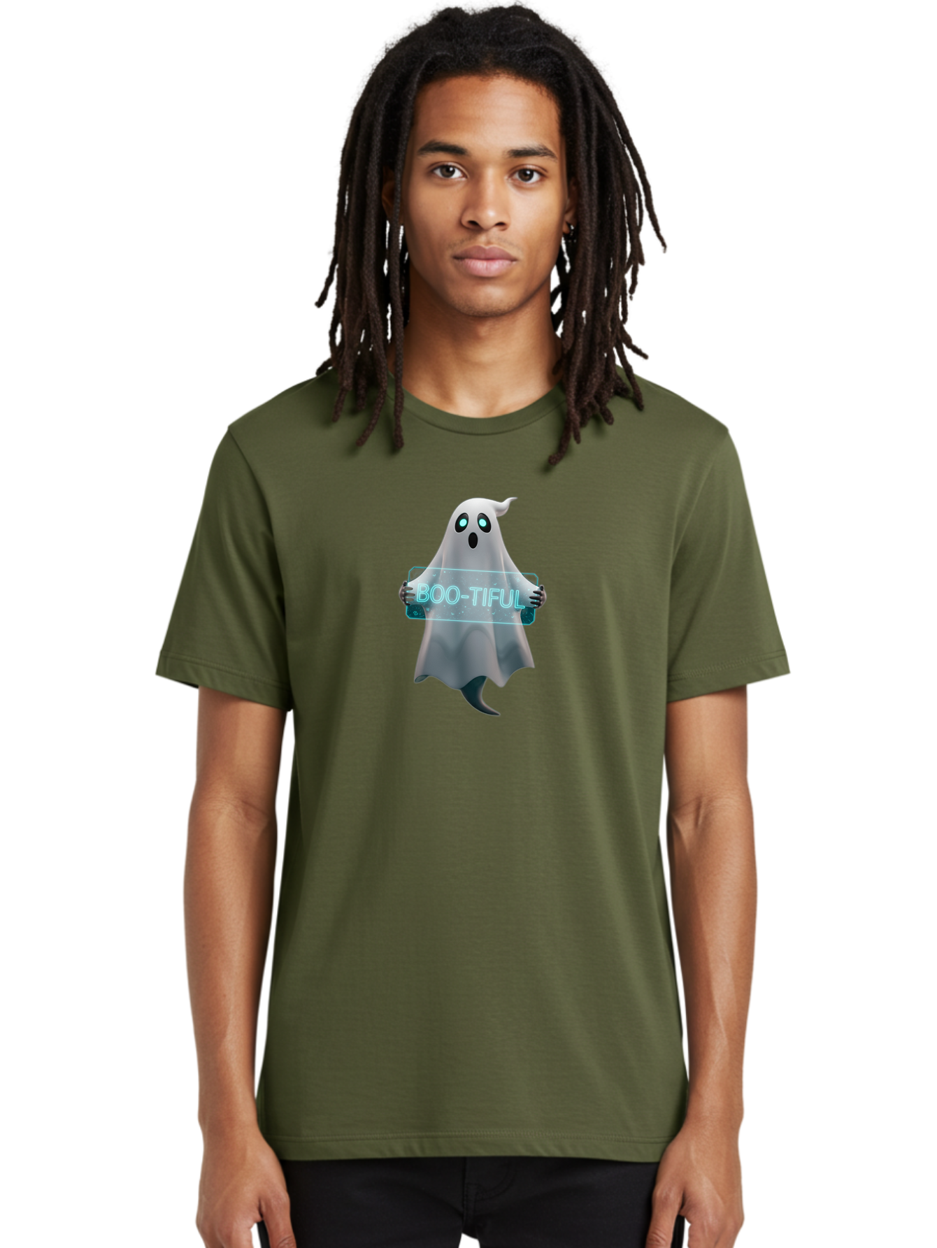 Boo-Tiful-3 Men'S Graphic Tee, 100% Cotton, Comfortable Casual Summer Wear, Machine Washable, Vintage Camera, Old Camera, Antique Camera, Black Camera, Classic Photography, Photography Equipment, Nostalgic Device, Film Camera, Camera Art Bak090