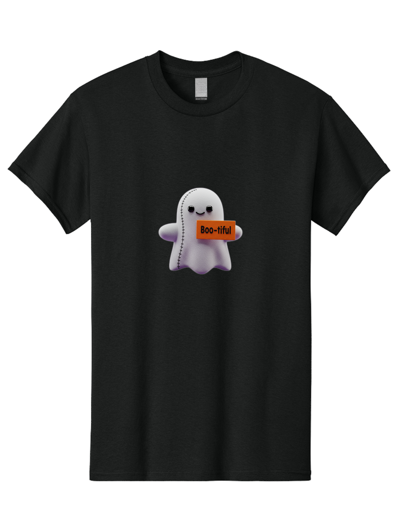 Boo-Tiful-Ghost-1 Men'S Graphic Tee, 100% Cotton, Comfortable Casual Summer Wear, Machine Washable, Vintage Camera, Old Camera, Antique Camera, Black Camera, Classic Photography, Photography Equipment, Nostalgic Device, Film Camera, Camera Art Bak093