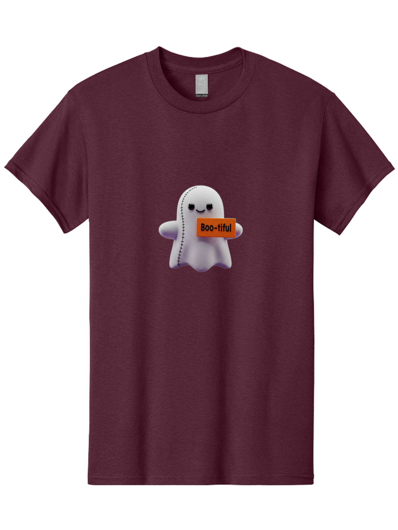 Boo-Tiful-Ghost-1 Men'S Graphic Tee, 100% Cotton, Comfortable Casual Summer Wear, Machine Washable, Vintage Camera, Old Camera, Antique Camera, Black Camera, Classic Photography, Photography Equipment, Nostalgic Device, Film Camera, Camera Art Bak093