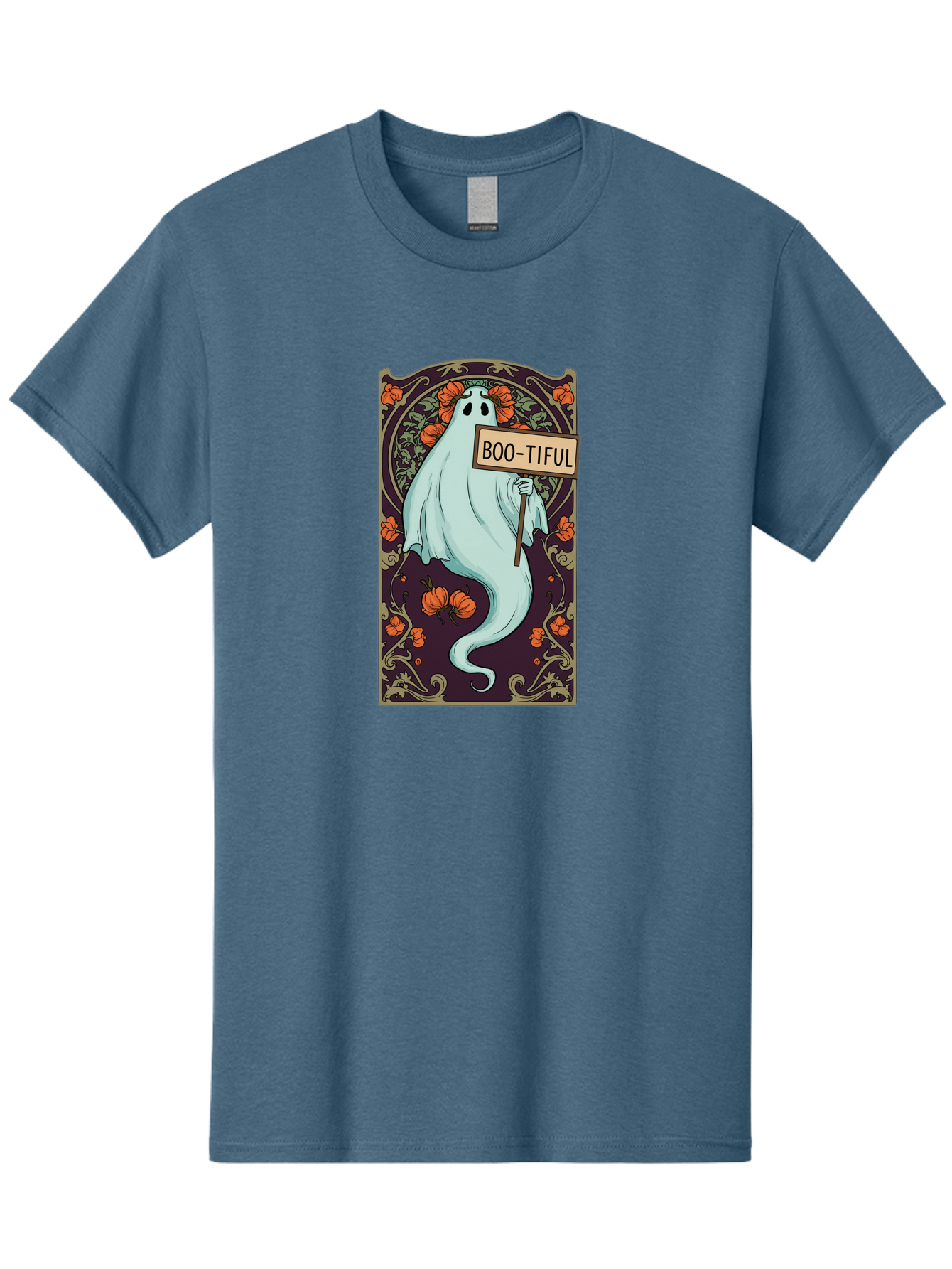 Boo-Tiful-Ghost-5 Men'S Graphic Tee, 100% Cotton, Comfortable Casual Summer Wear, Machine Washable, Vintage Camera, Old Camera, Antique Camera, Black Camera, Classic Photography, Photography Equipment, Nostalgic Device, Film Camera, Camera Art Bak097